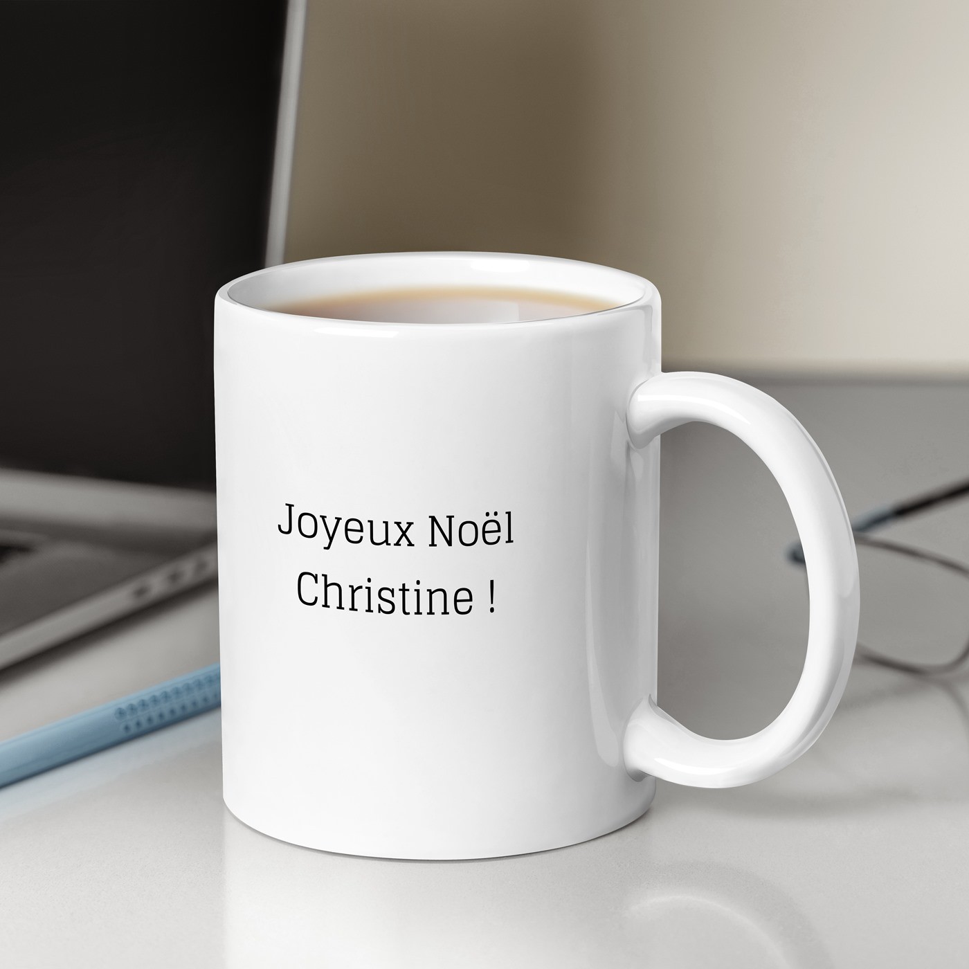 Mug de cerámica Murrano personalizado con impresión - San Nicolás