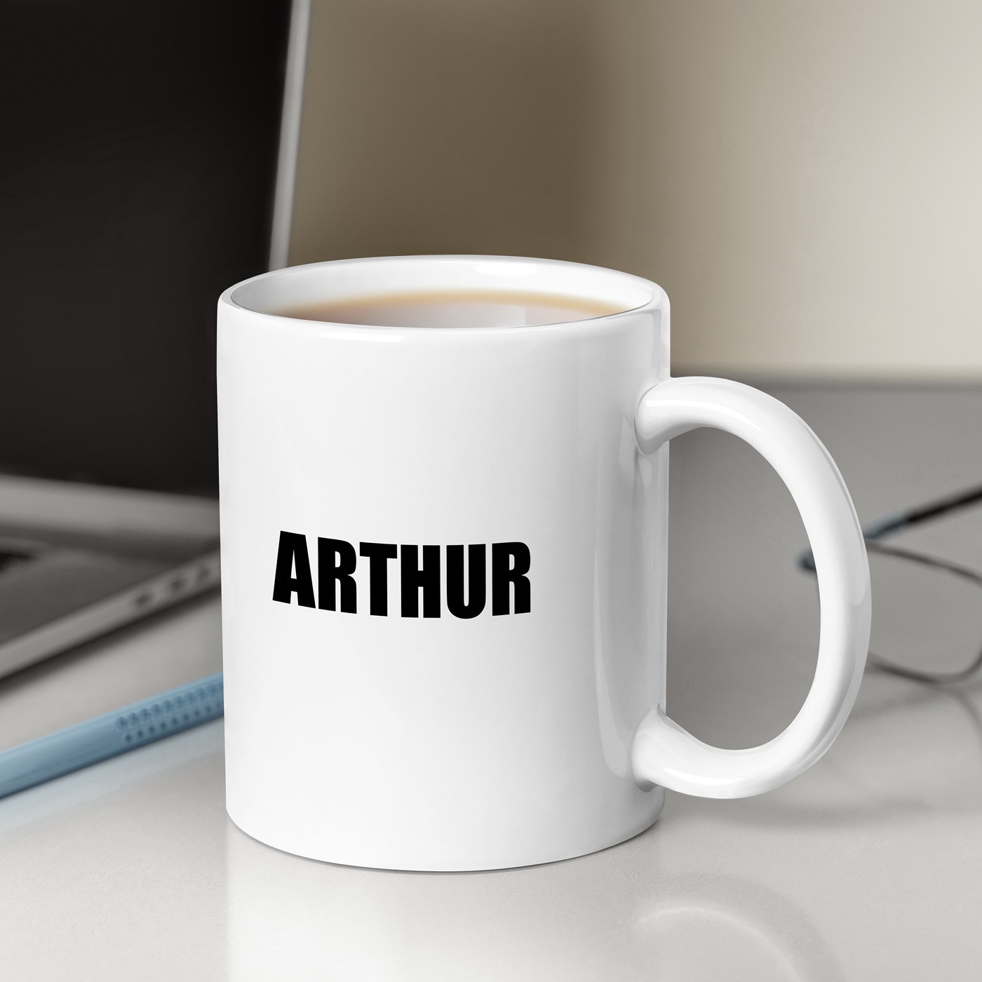 Taza de cerámica Murrano con impresión para hombre bigotudo - Cumpleaños