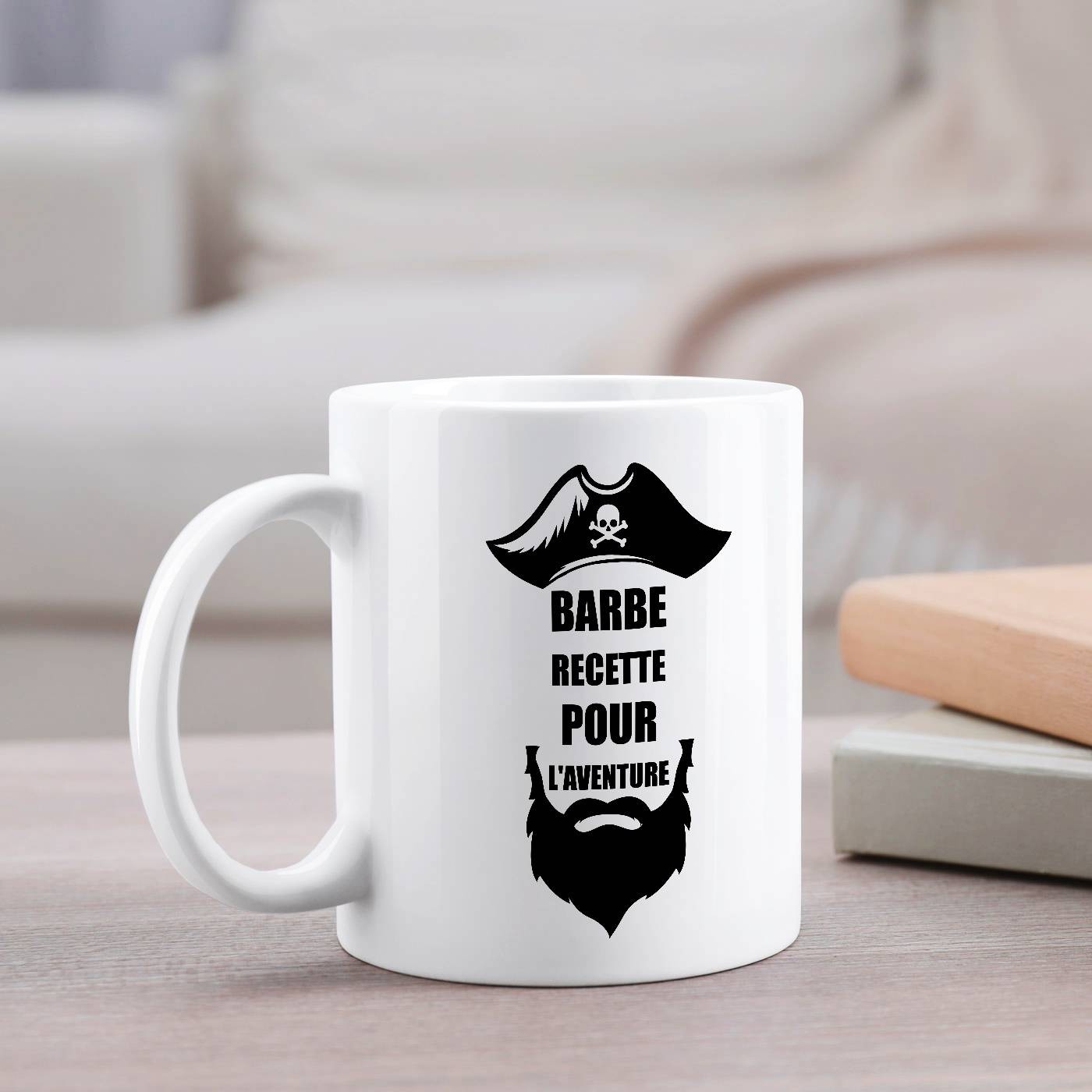Taza de cerámica Murrano con impresión para hombre bigotudo - Cumpleaños