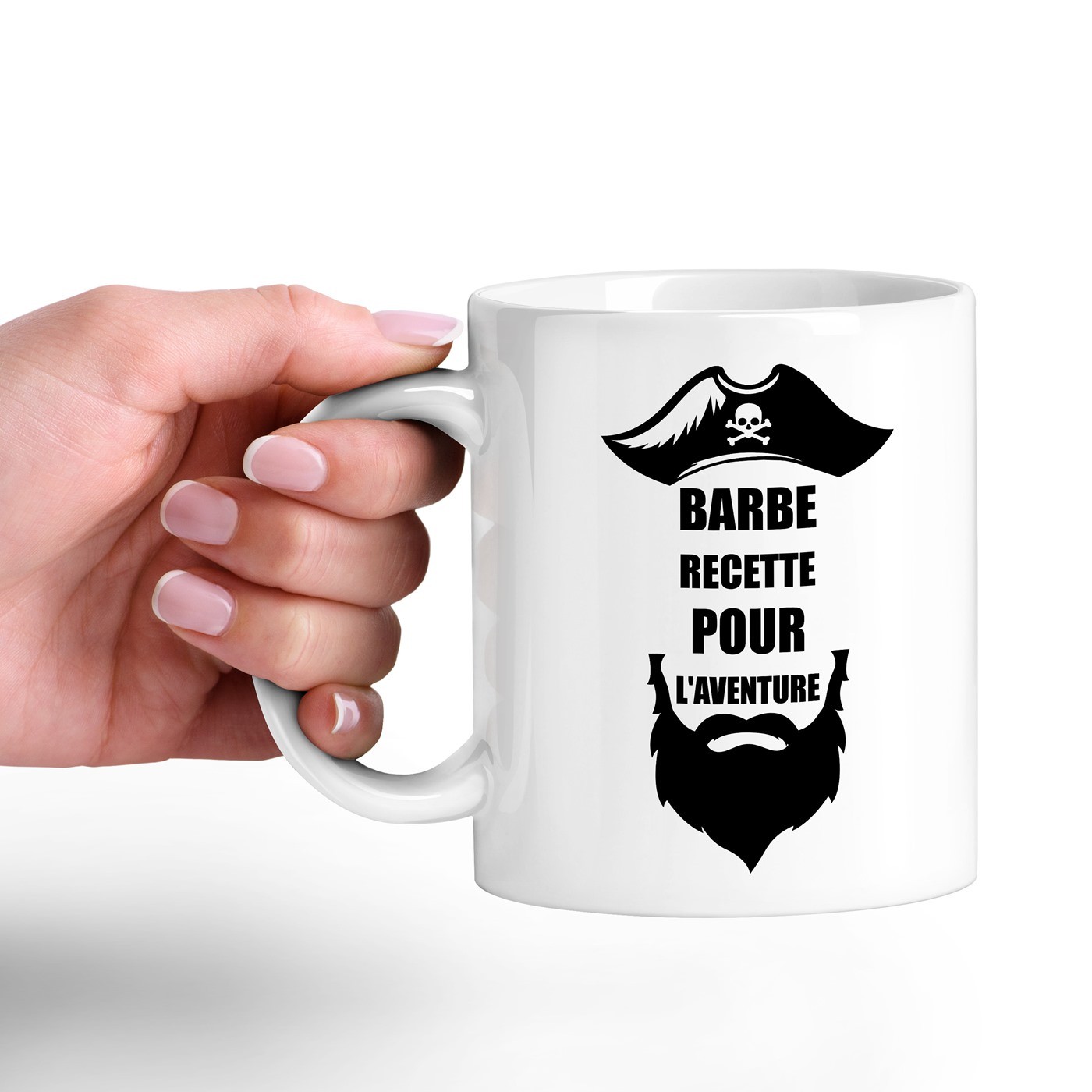 Taza de cerámica Murrano con impresión para hombre bigotudo - Cumpleaños