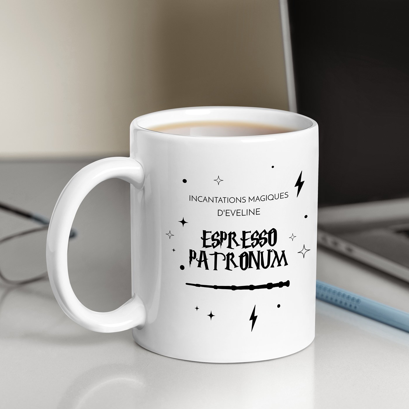 Mug de cerámica Murrano con impresión personalizada para los amantes del café
