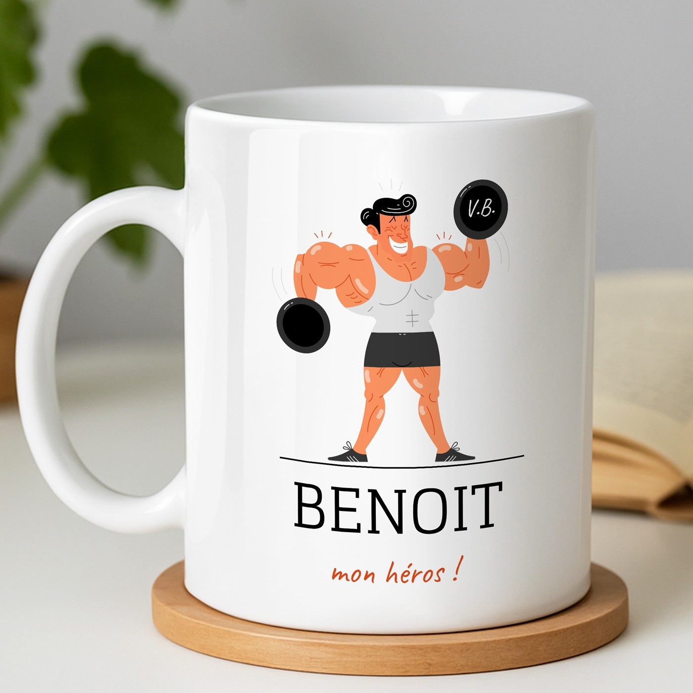 Mug de cerámica Murrano personalizado para él - Regalo de cumpleaños