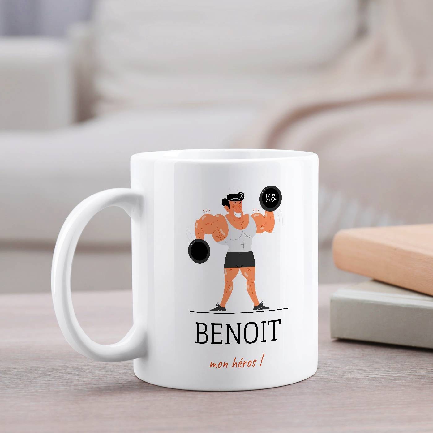 Mug de cerámica Murrano personalizado para él - Regalo de cumpleaños