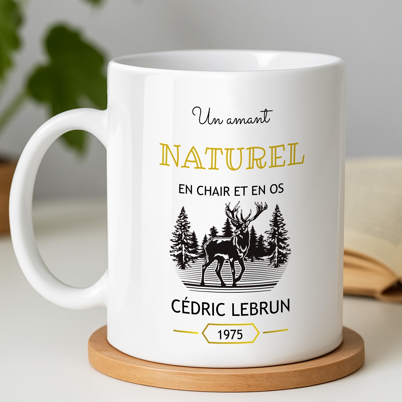 Mug de cerámica Murrano con impresión para la fiesta de solteril masculino