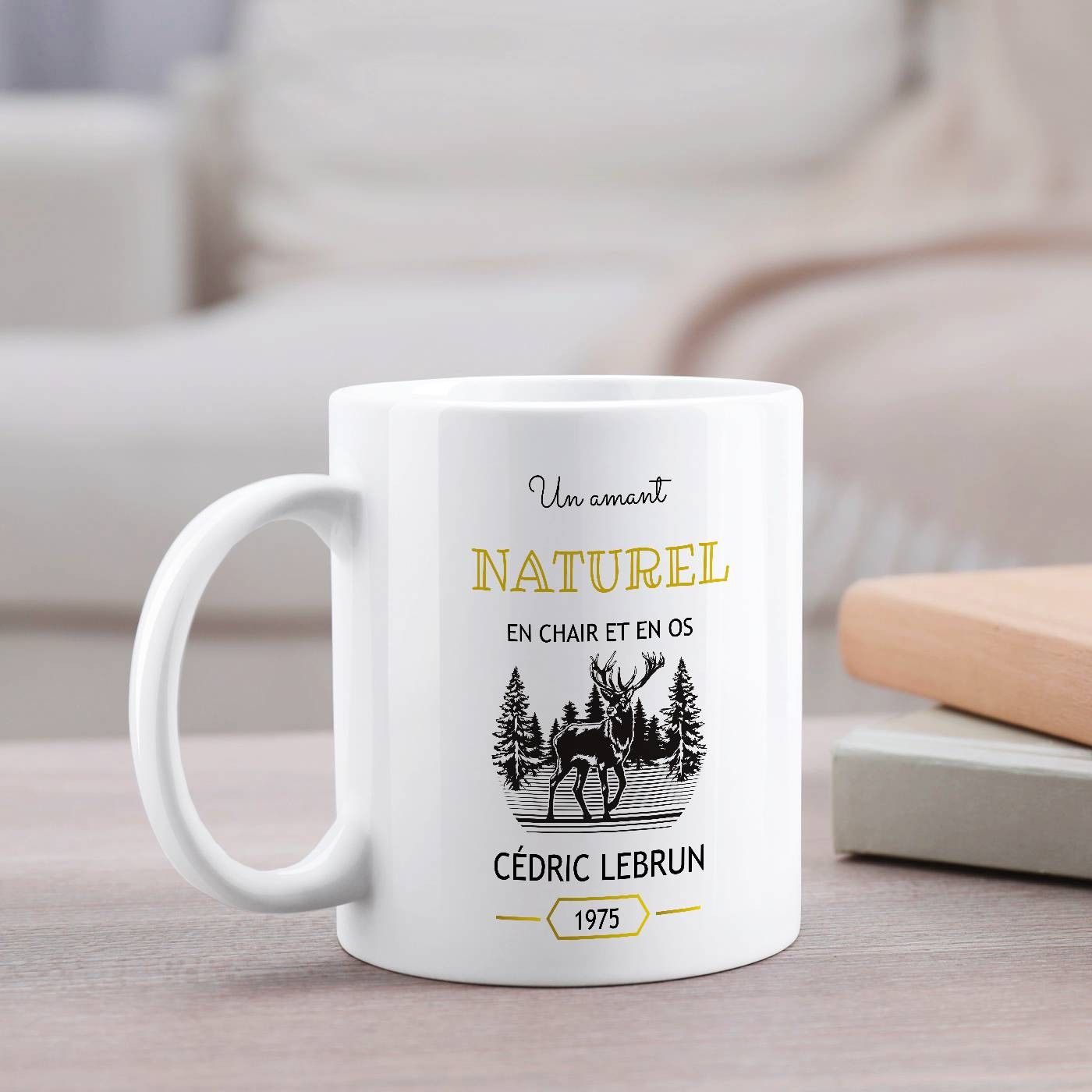 Mug de cerámica Murrano con impresión para la fiesta de solteril masculino