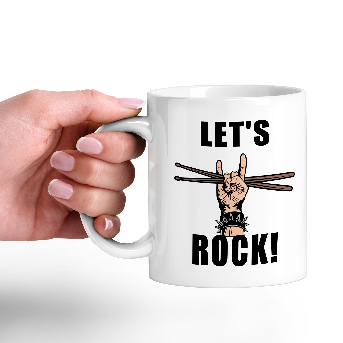 Taza de cerámica Murrano con impresión de músico para hombres