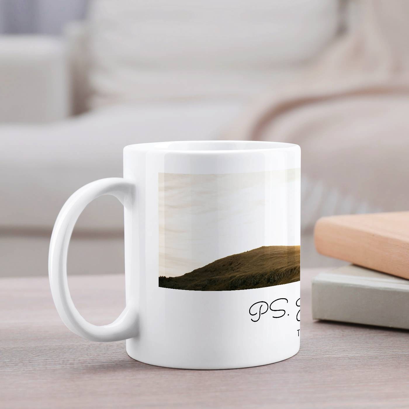Tasse en céramique blanche Murrano avec photo pour anniversaire ou cadeau de mariage