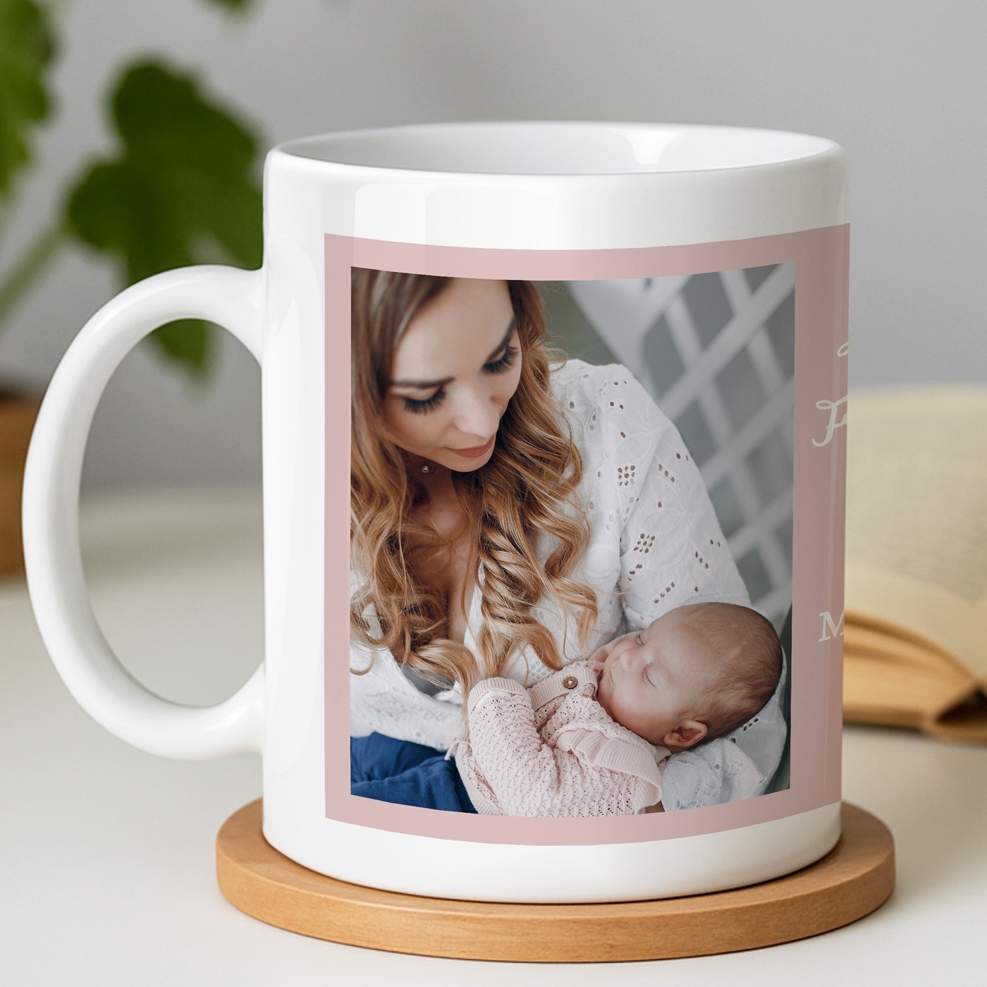 Taza de cerámica Murrano con foto para el primer Día de la Madre