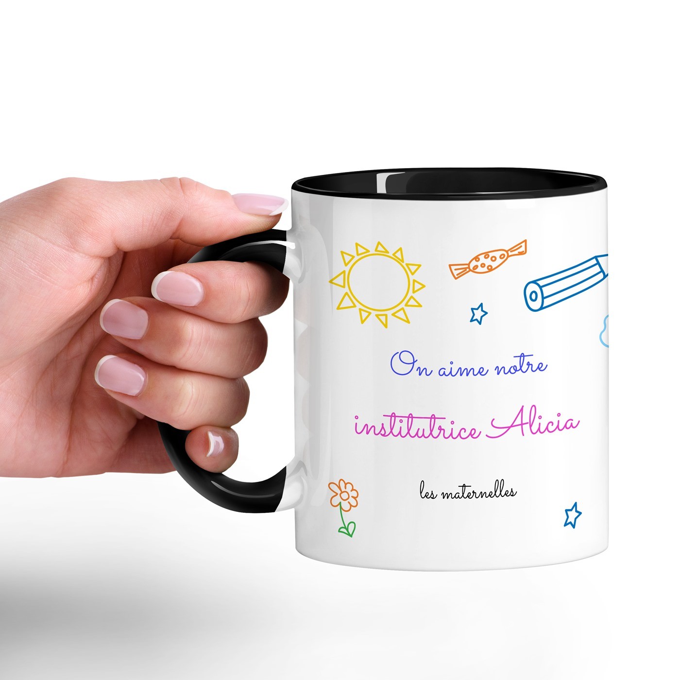 Mug de cerámica personalizado Murrano para profesora