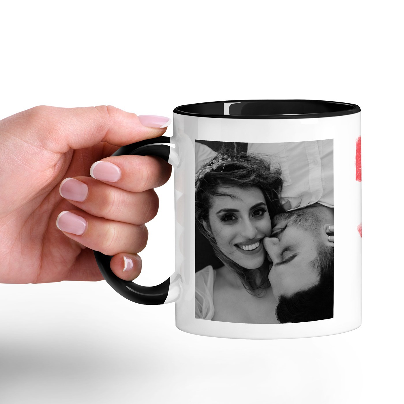 Taza de cerámica personalizada Murrano con foto para esposa - Aniversario de bodas