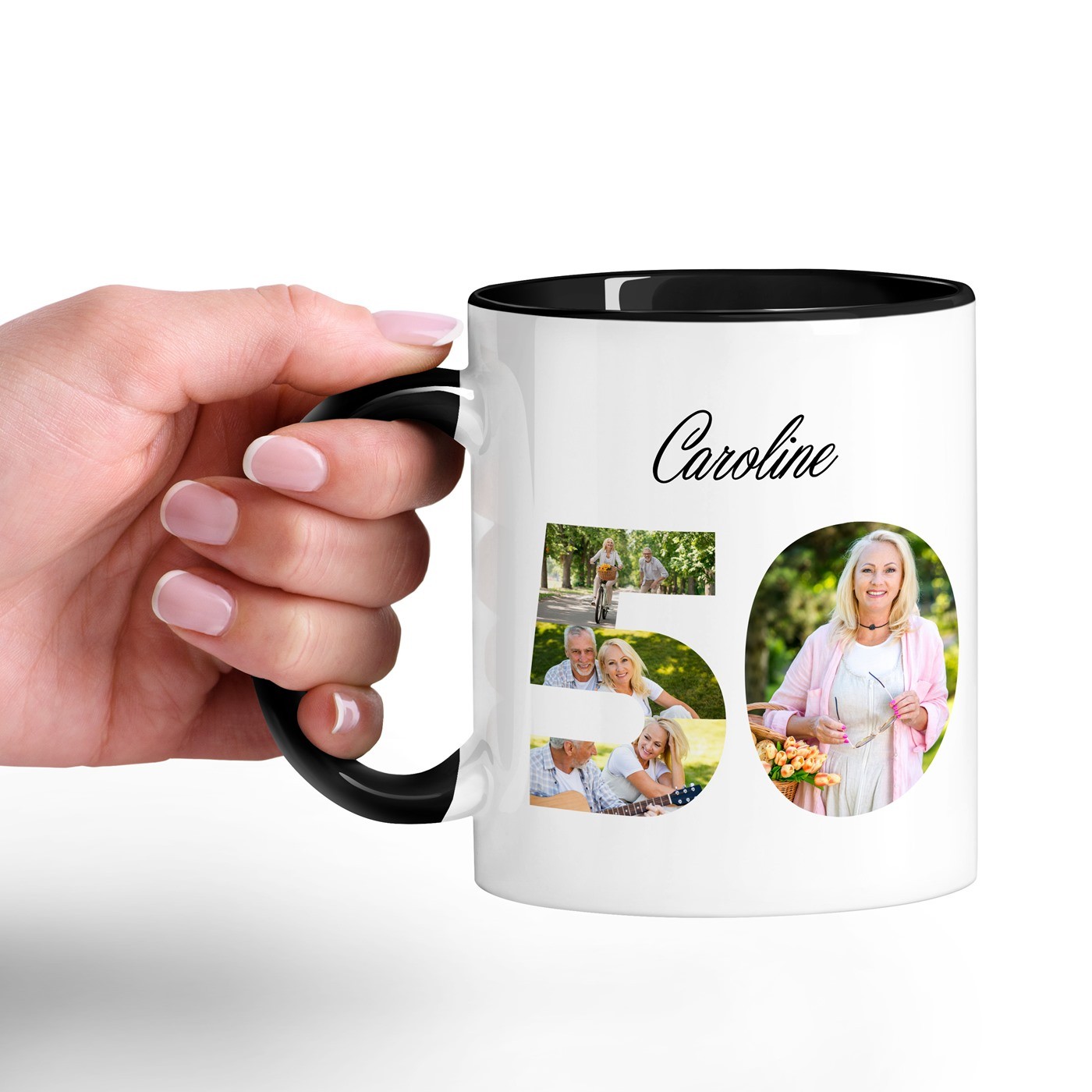 Murrano Personalized Ceramic Mug for Mom's 50th Birthday