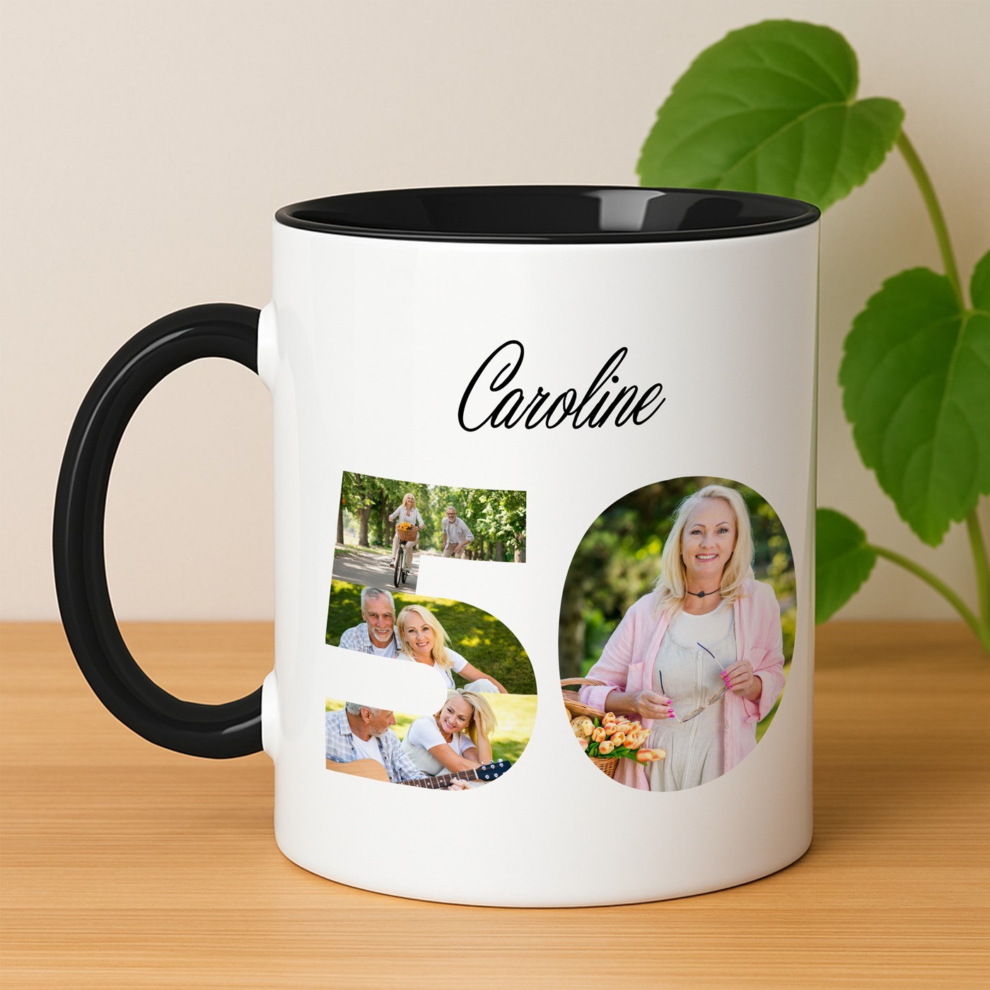 Murrano Personalized Ceramic Mug for Mom's 50th Birthday