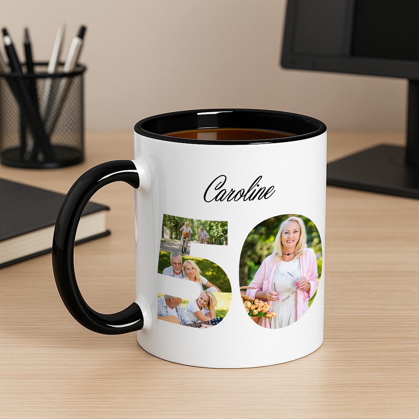 Murrano Personalized Ceramic Mug for Mom's 50th Birthday