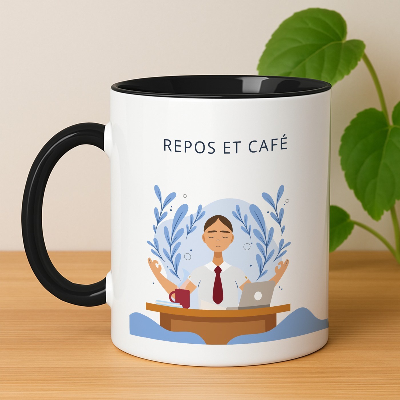 Taza de cerámica Murrano con diseño personalizado para profesores