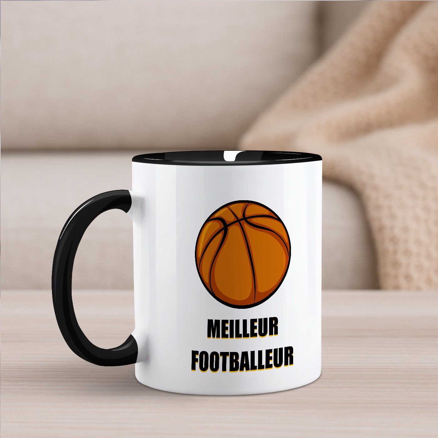Tasse en céramique personnalisée Murrano pour fan de football