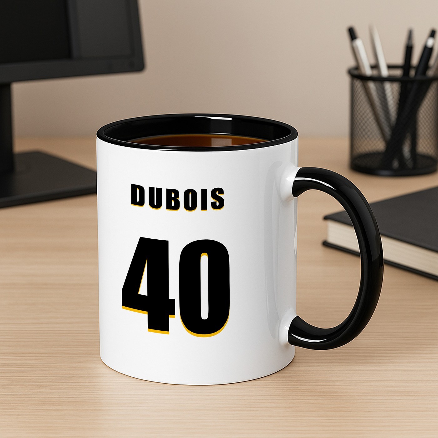 Tasse en céramique personnalisée Murrano pour fan de football