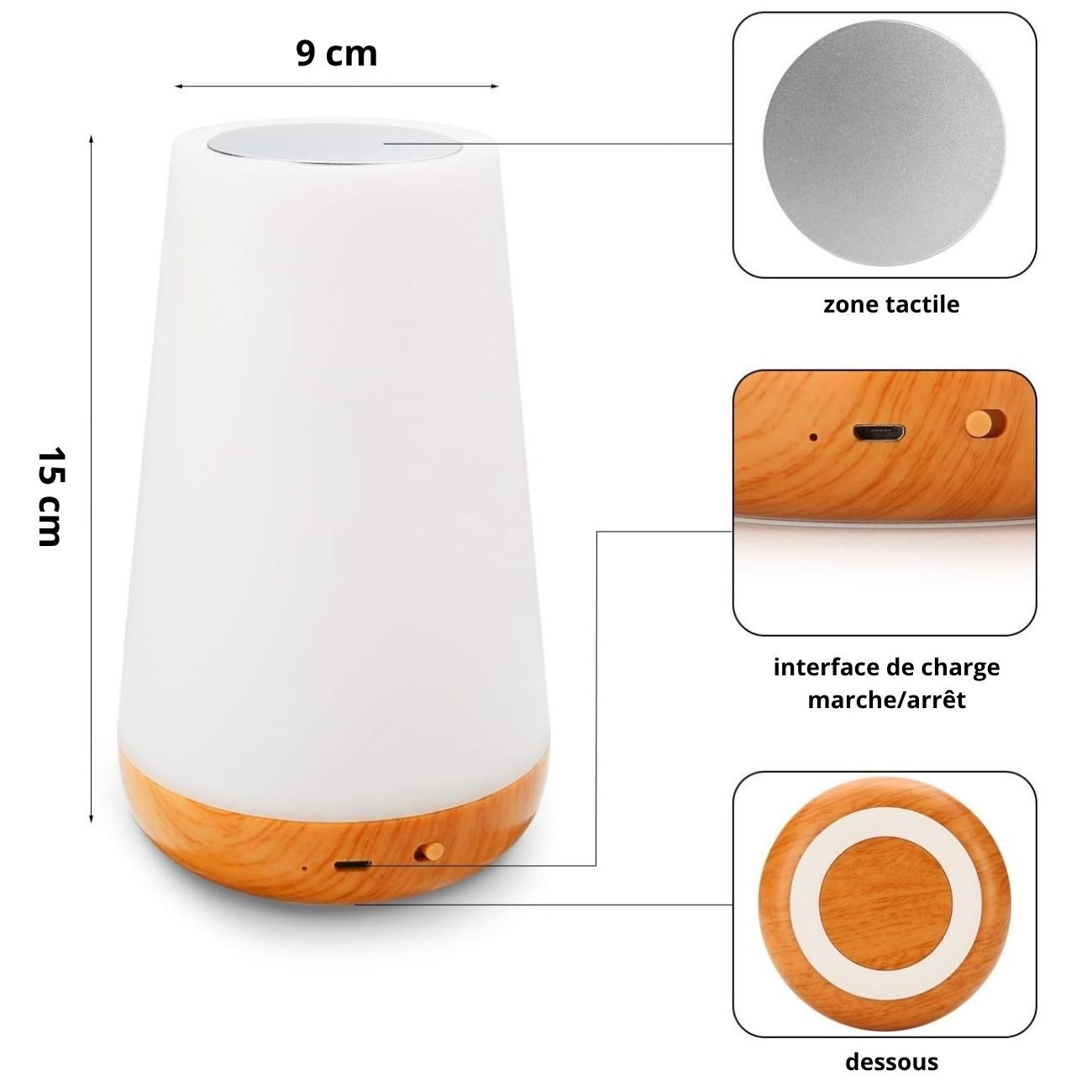 Murrano Tactile LED Lamp