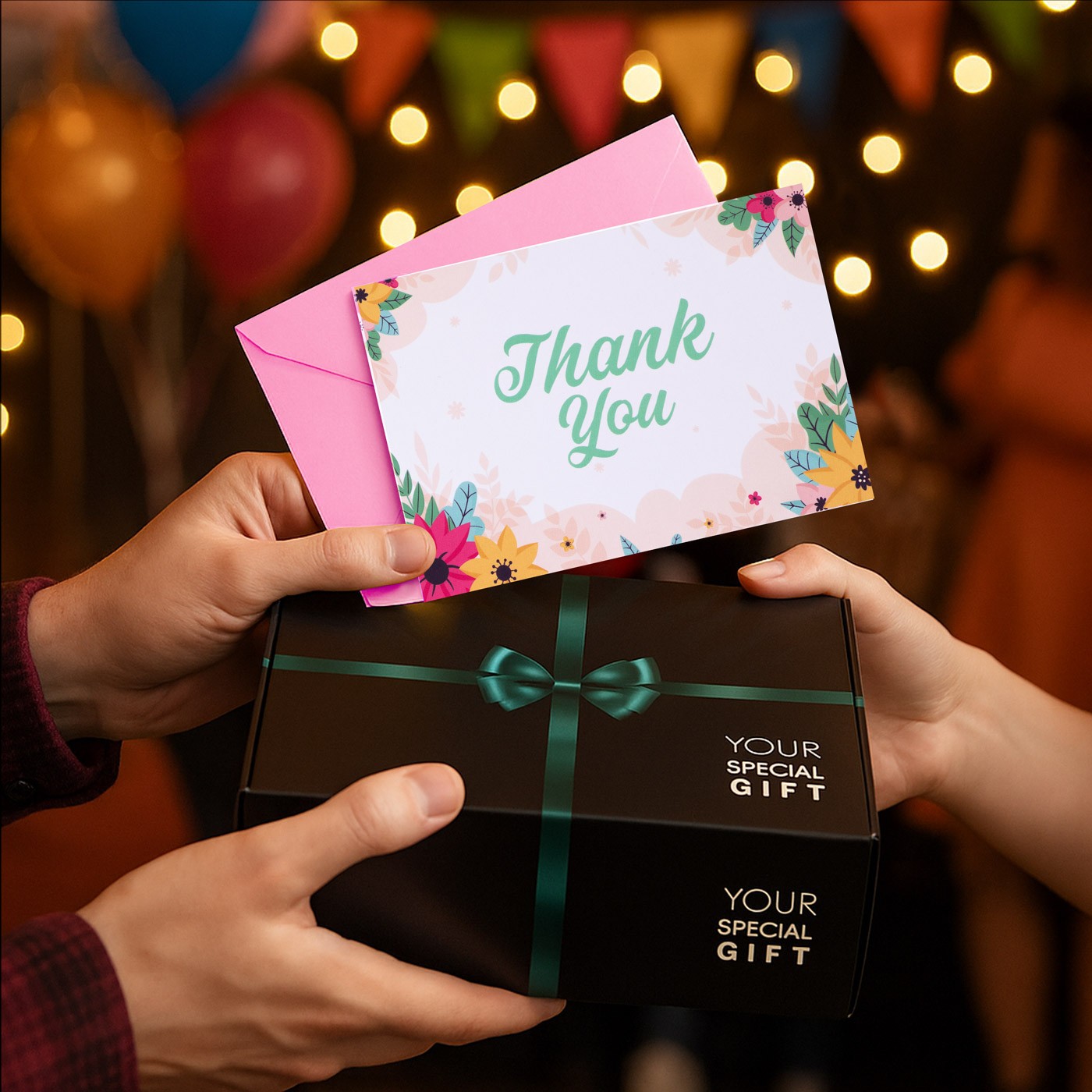 Murrano 3D Thank You Card