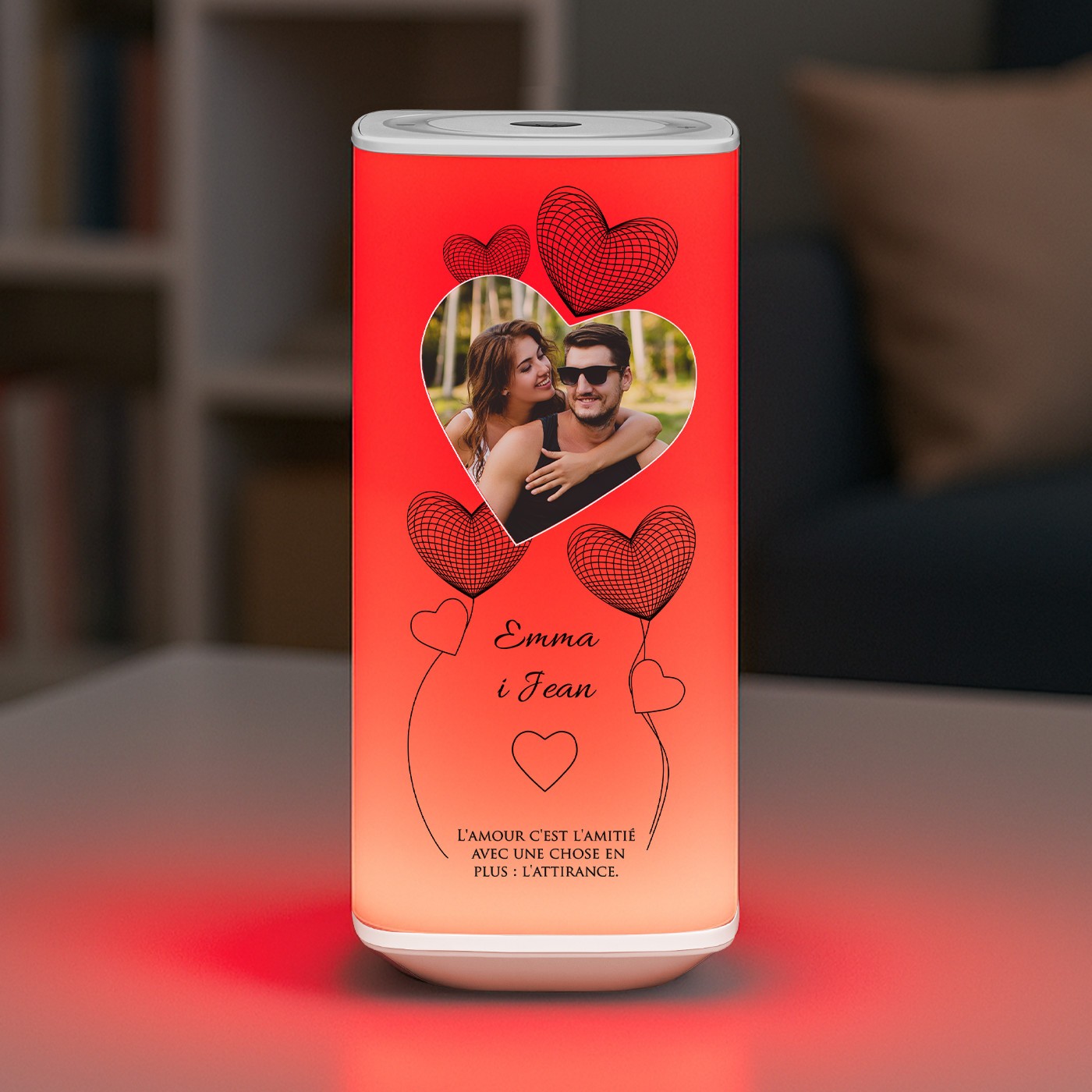 Murrano LED Night Light with Custom Photo and Text