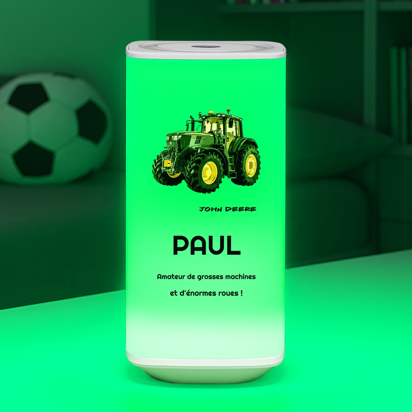 Murrano LED Night Light with Tractor Print for Boys