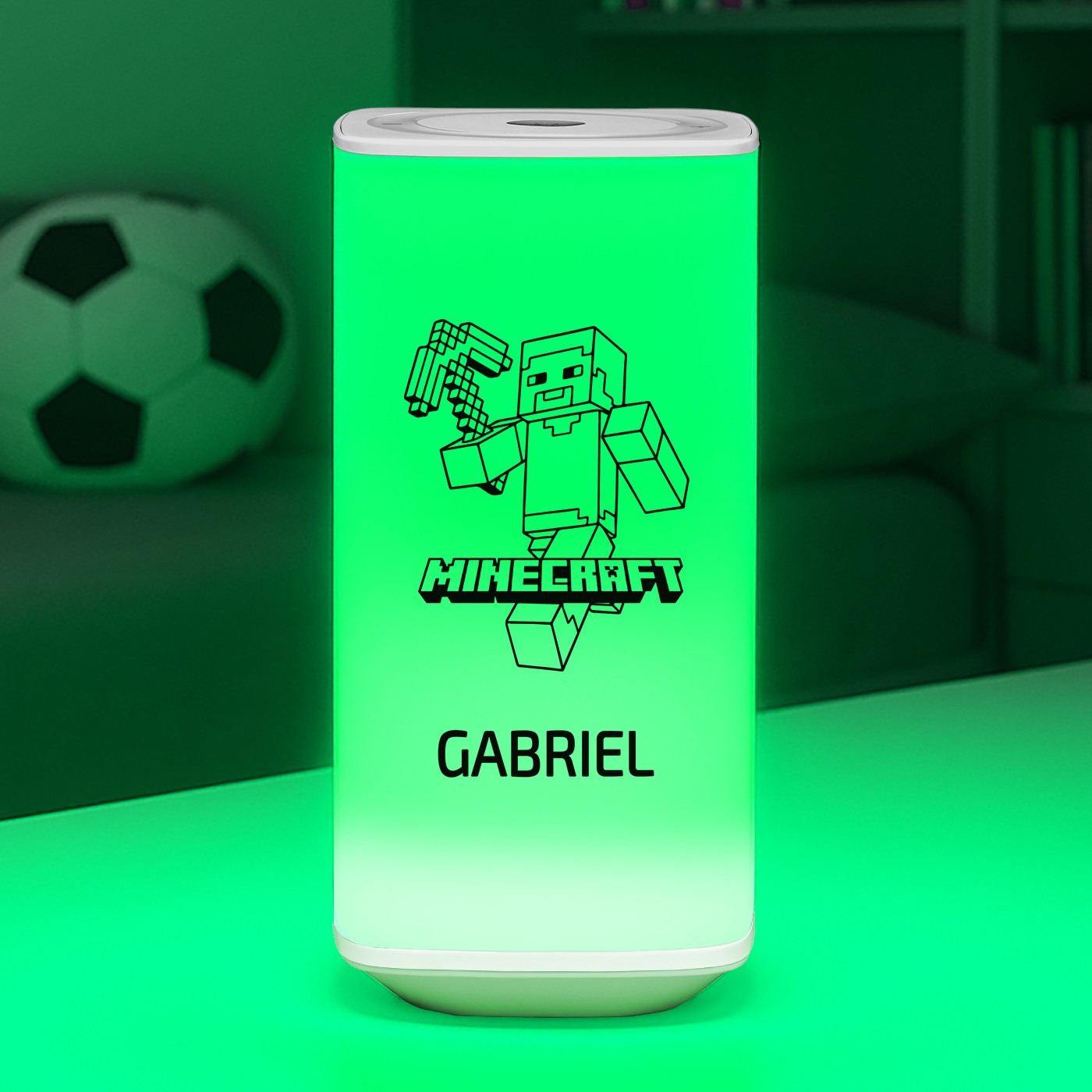 Minecraft Themed LED Night Light with Custom Print