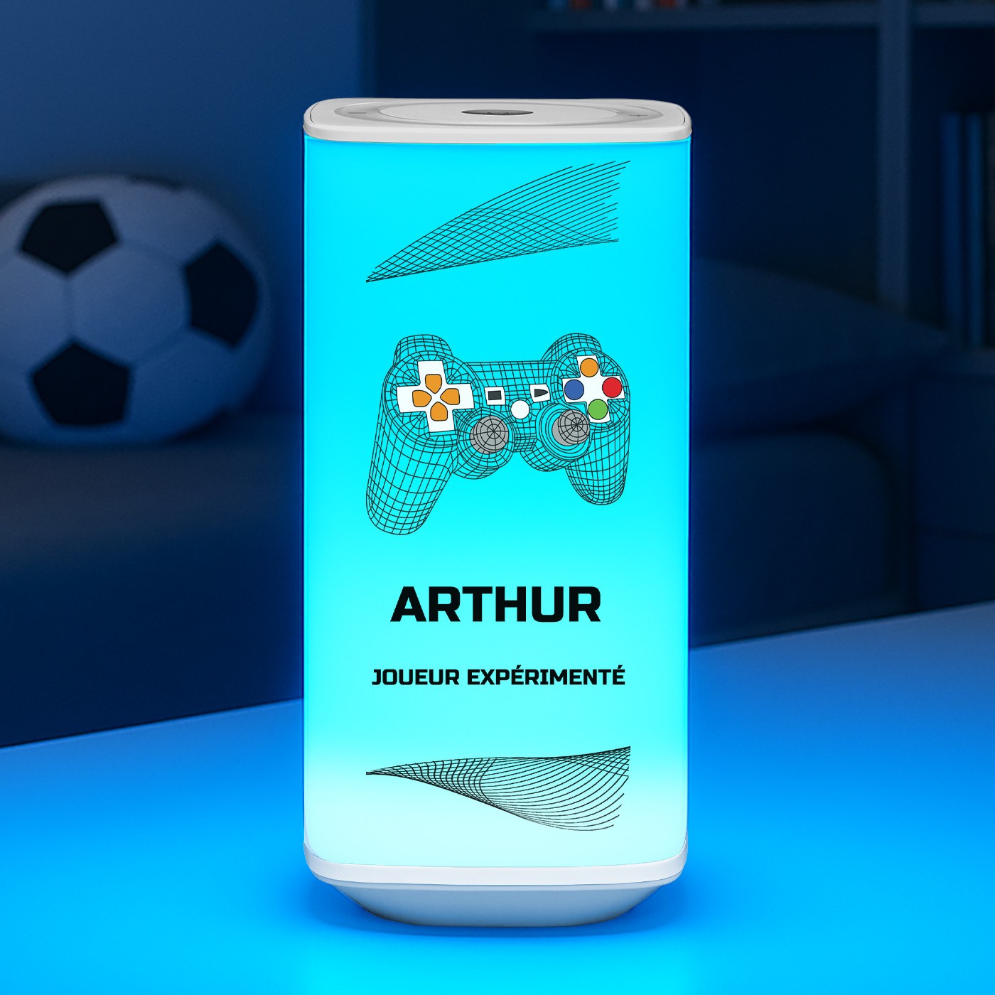 LED Night Light with Custom Print for Passionate Gamers