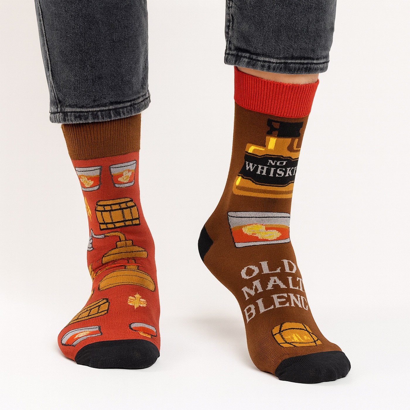 Media de Murrano con Estampado de Whisky (Talla 38-42)