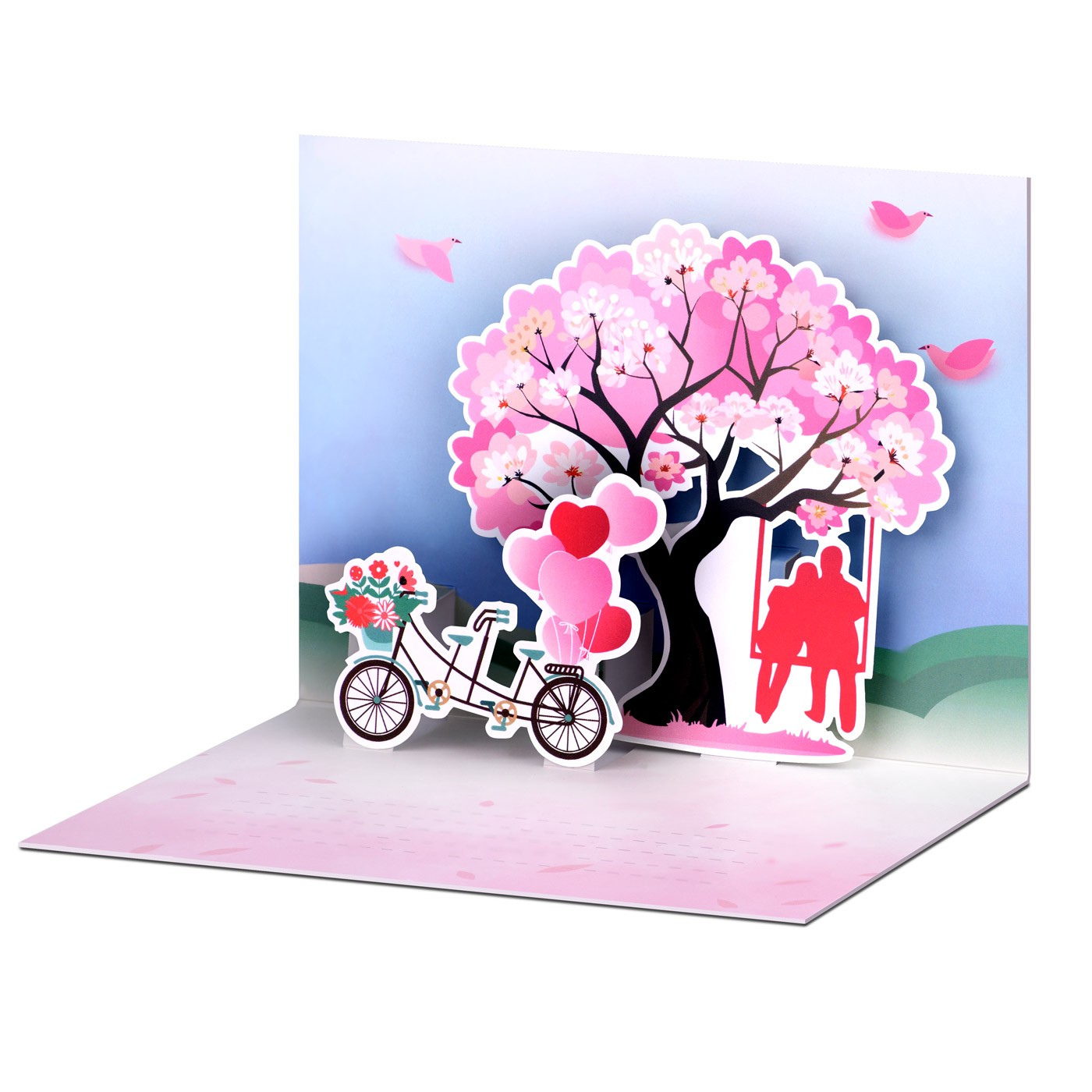 Tarjeta de amor 3D Murrano