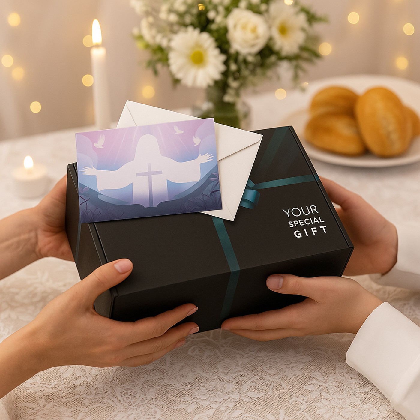 Carte 3D Baptême ou Première Communion de Murrano