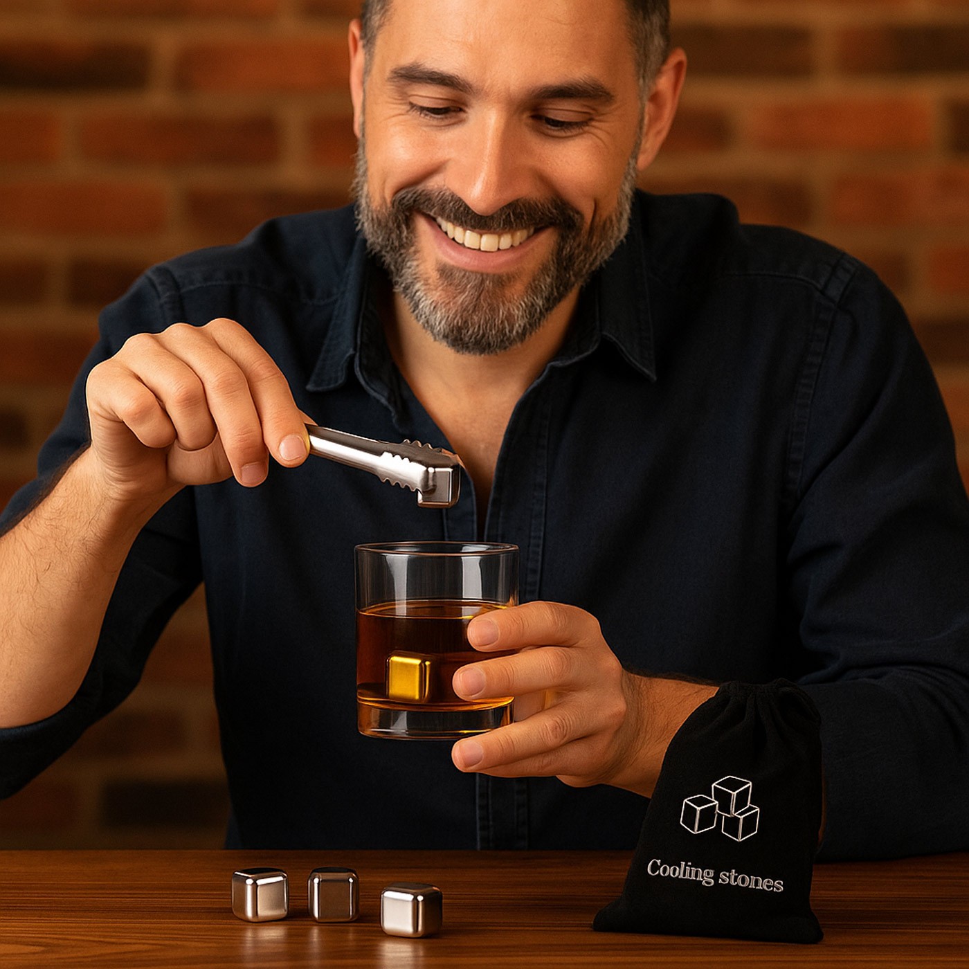 Cubos de hielo reutilizables para whisky Murrano