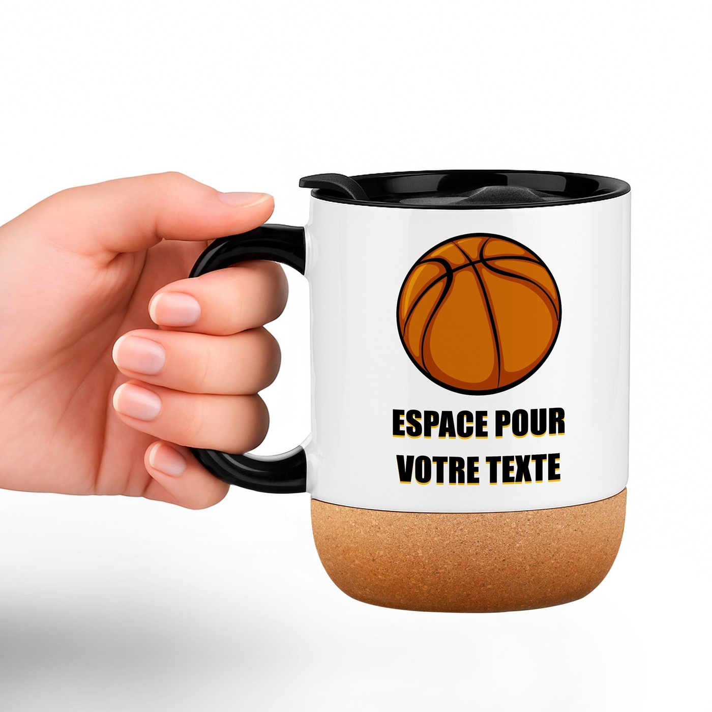 Taza de baloncesto con tapa de cerámica Murrano
