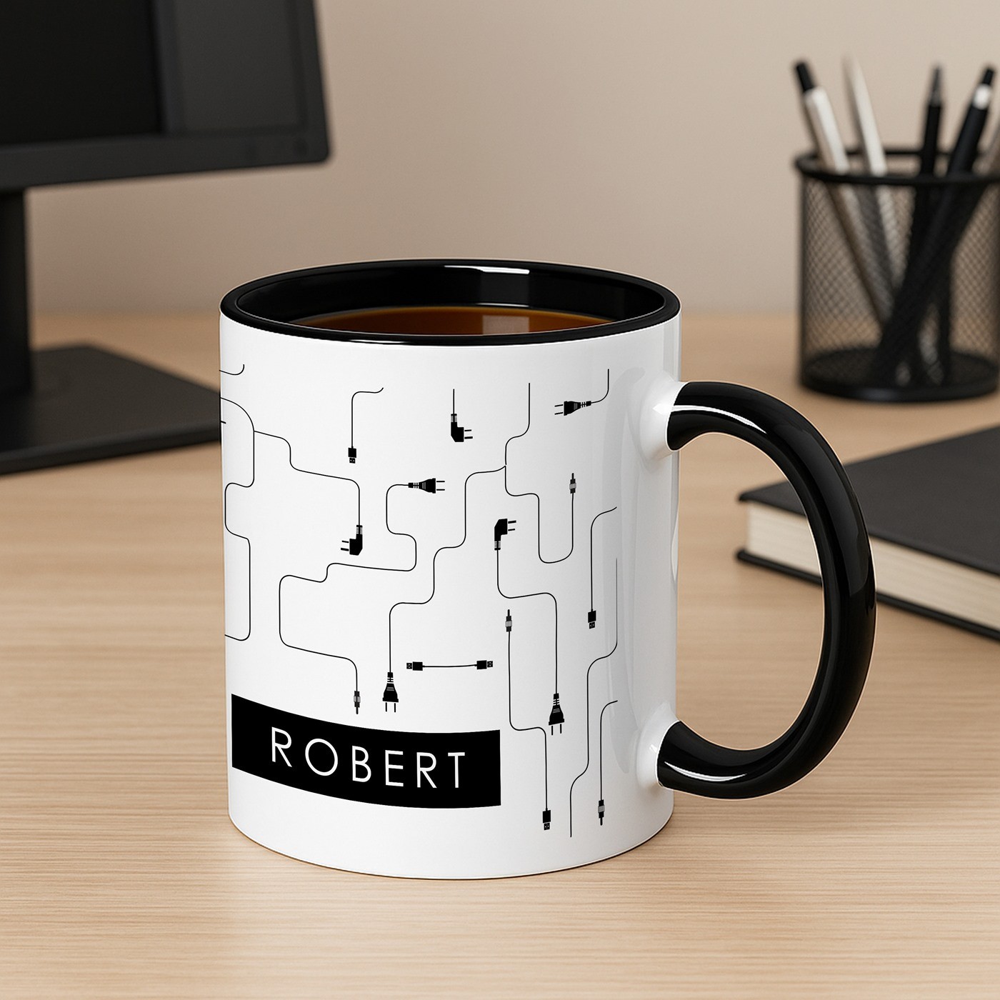 Taza de cerámica personalizada Murrano para científicos de la computación
