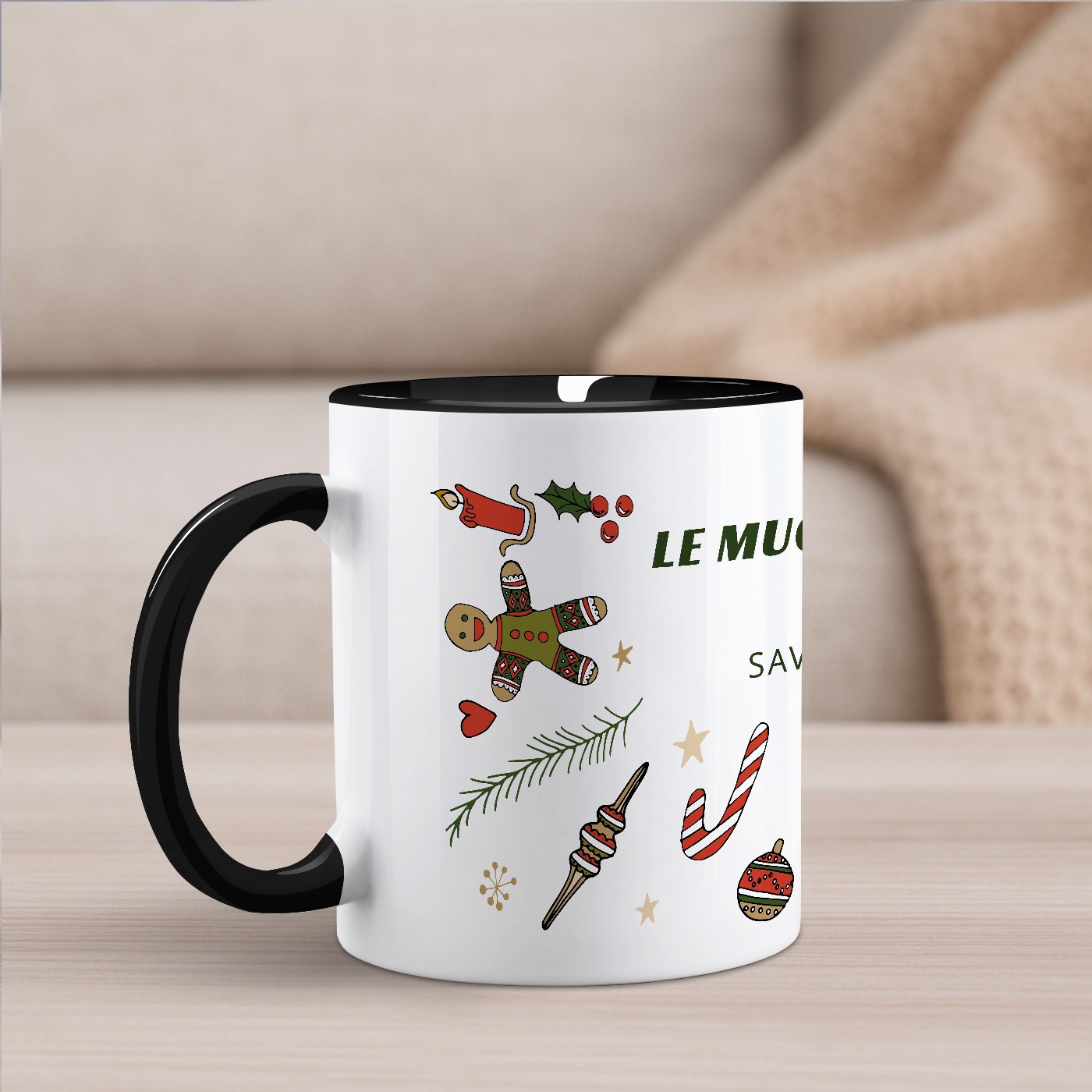 Mug de cerámica personalizado Murrano para mujer