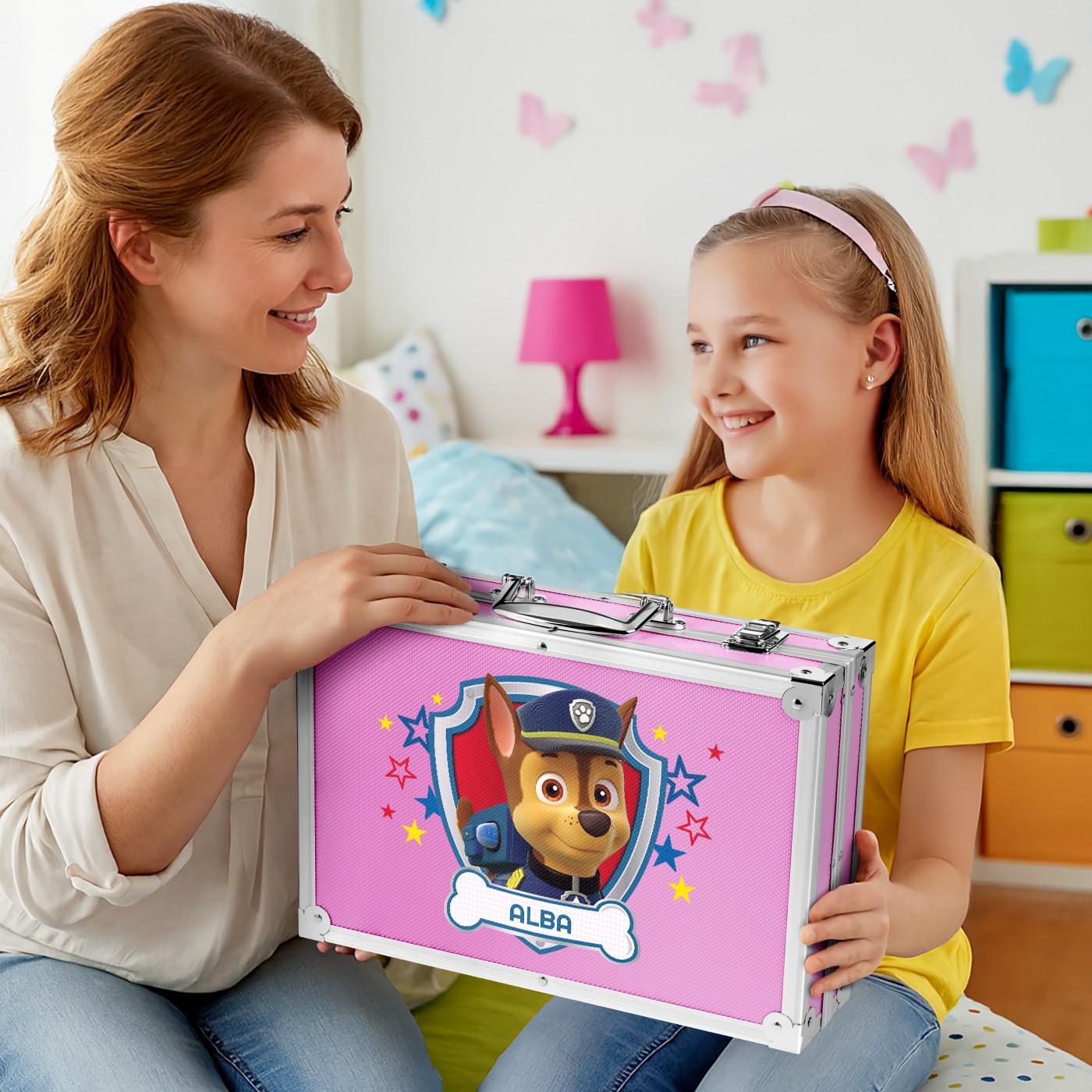 Set de arte personalizado rosa Pat' Patrouille