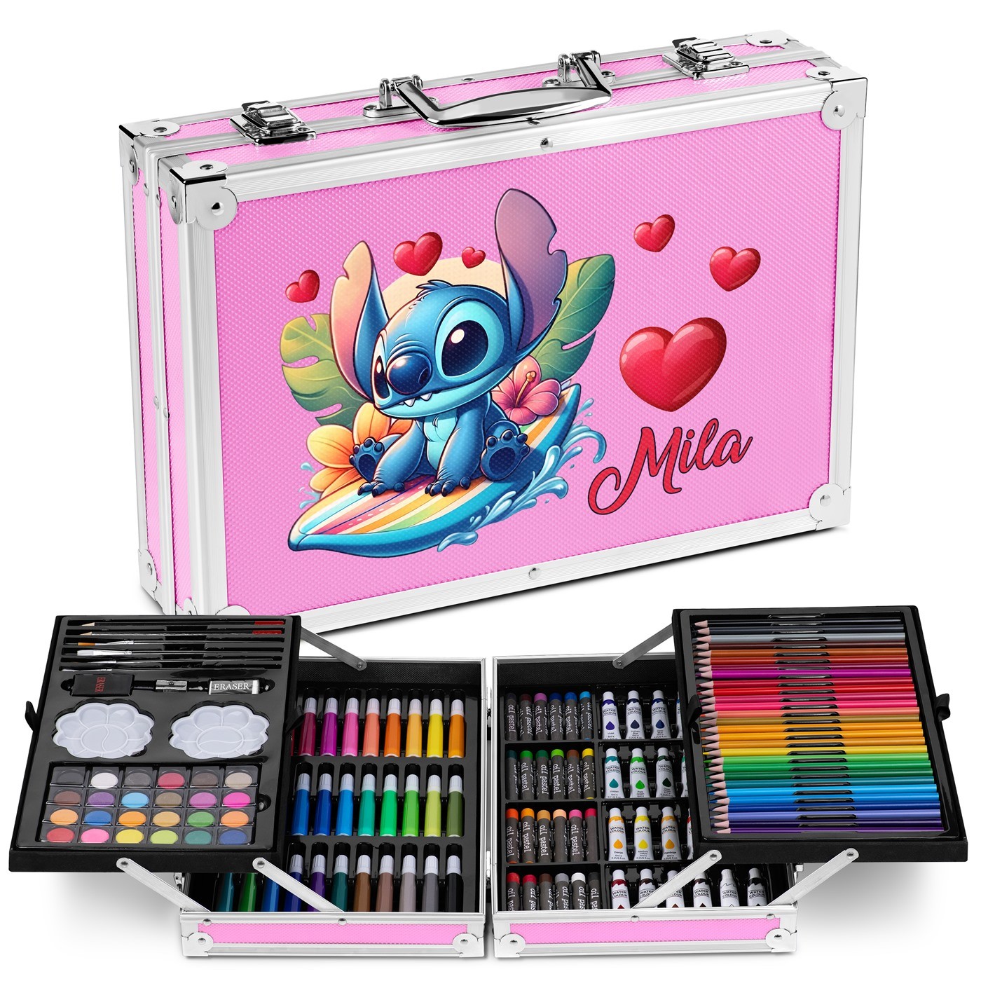 Murrano Personalized Drawing Case with Stitch for Niece's Birthday