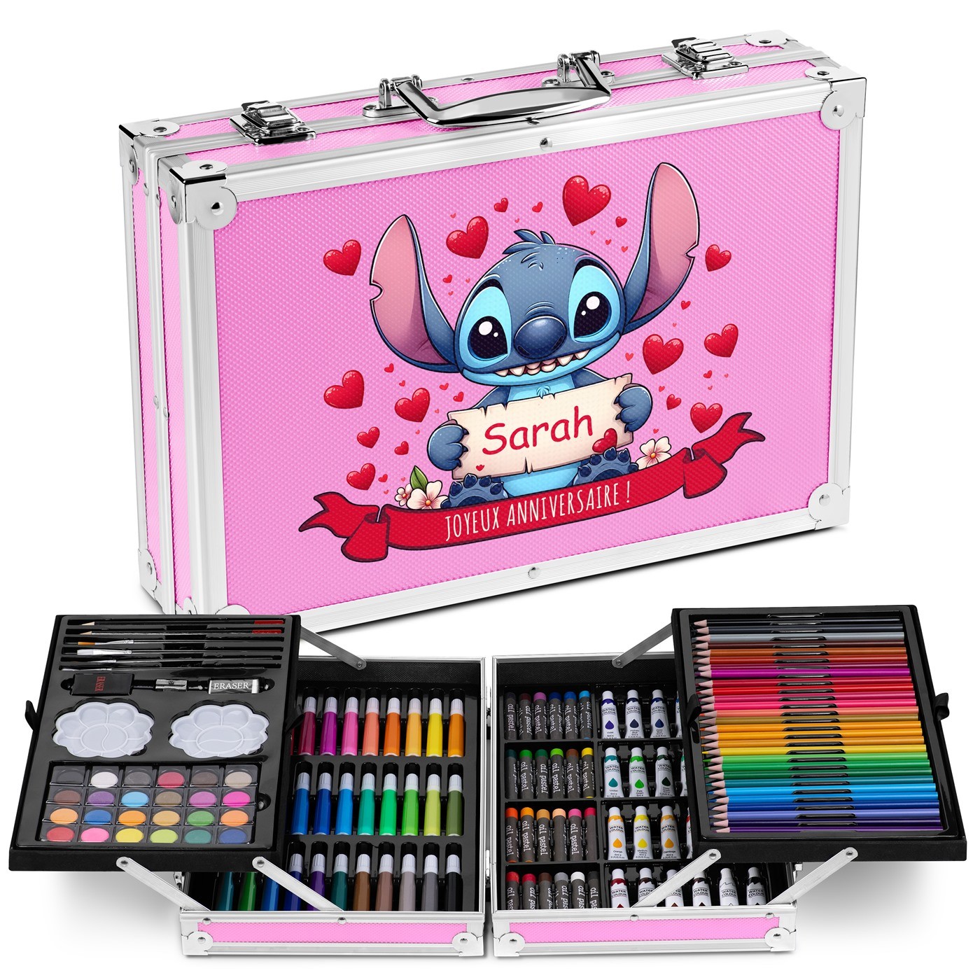 Murrano Personalized Drawing Case with Stitch for Goddaughter's Birthday