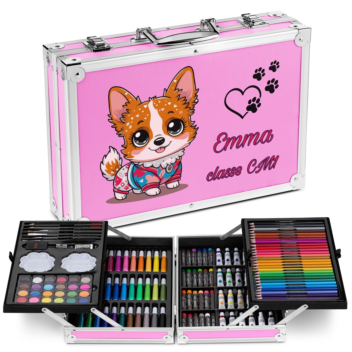 Murrano Personalized Pink Coloring Case for Niece's Back to School