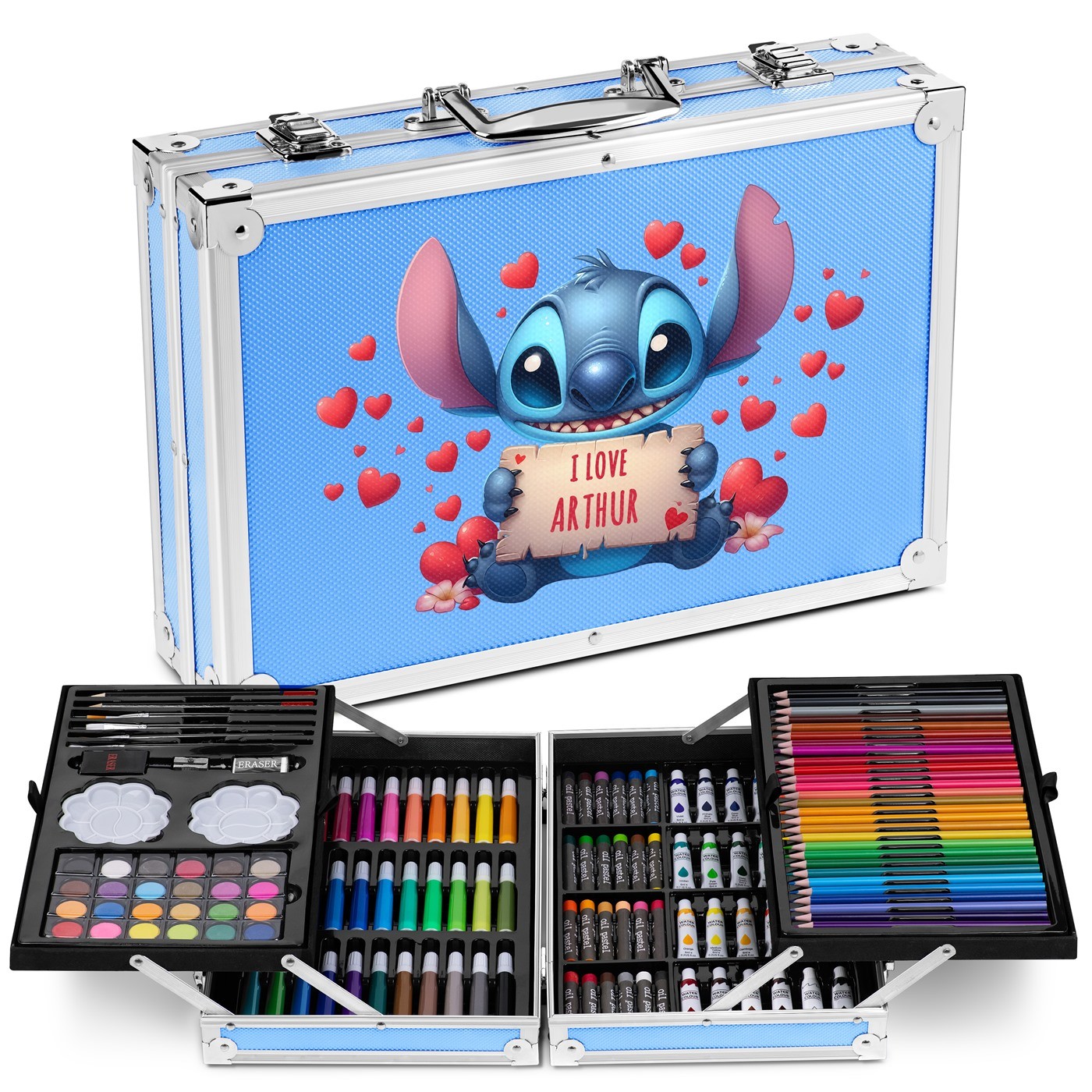 Murrano Custom Blue Coloring Case with Stitch for Boy's Birthday