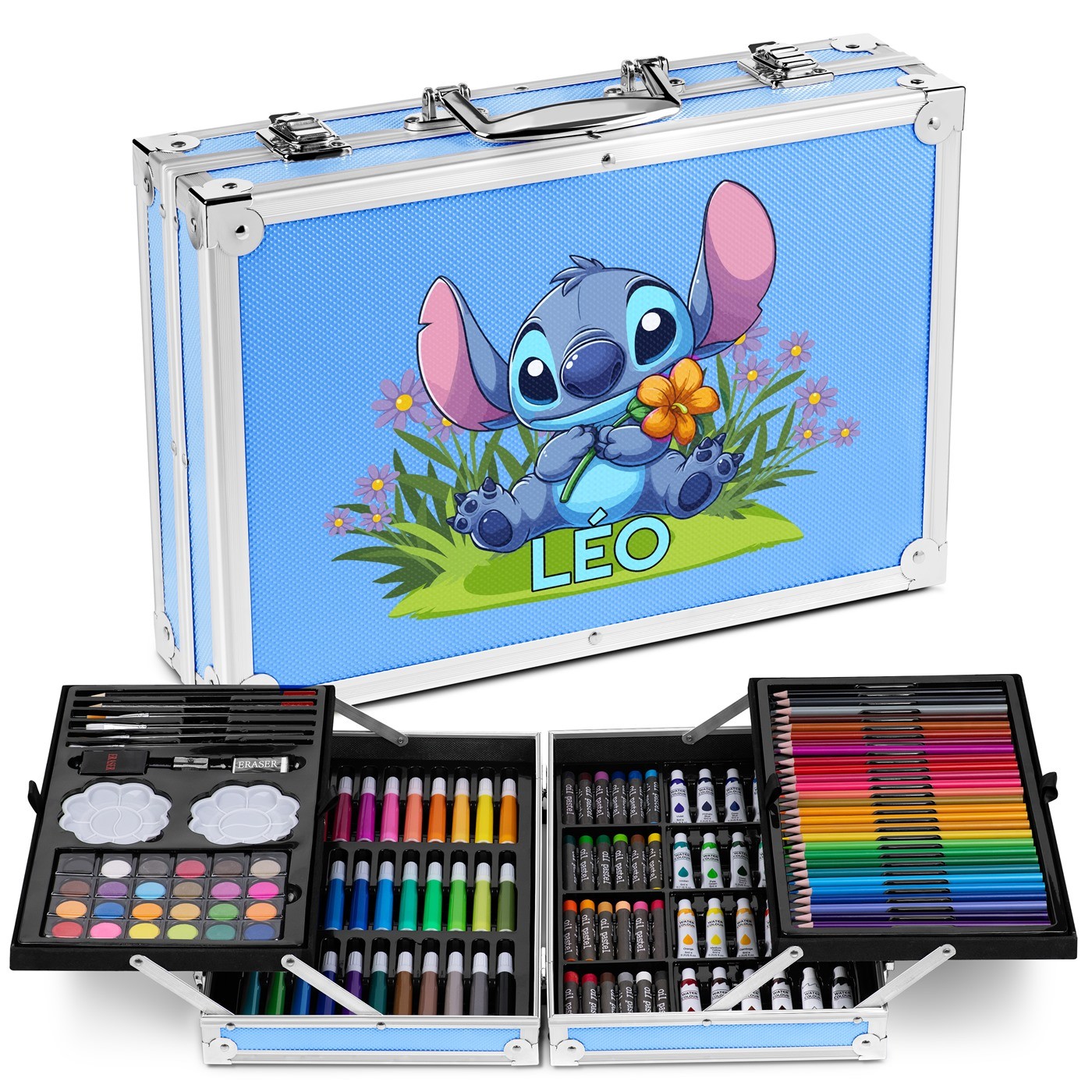 Murrano Custom Coloring Case Blue with Stitch for Grandson's Birthday