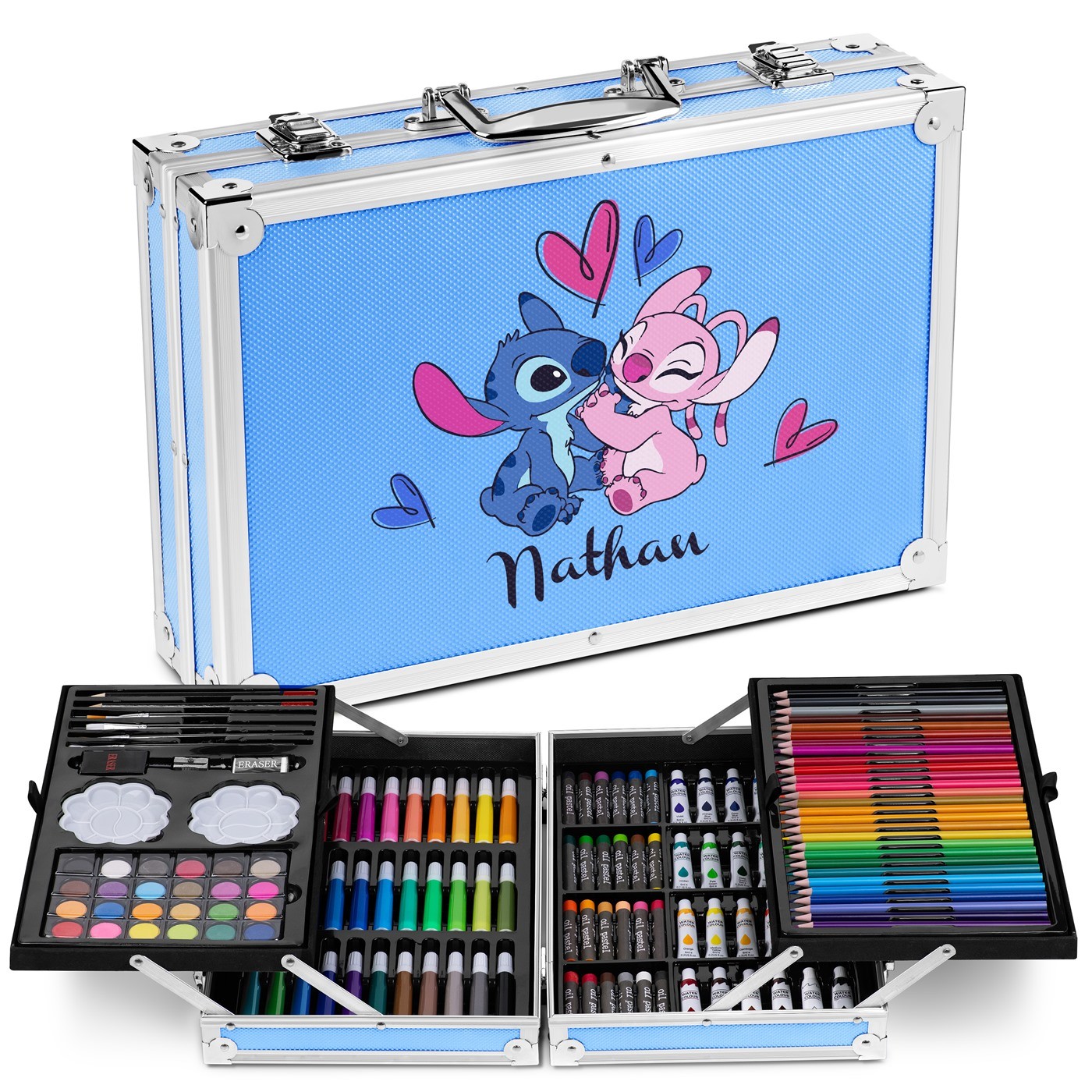 Murrano Custom Coloring Case Blue with Stitch for Boy - St. Nicholas Gift