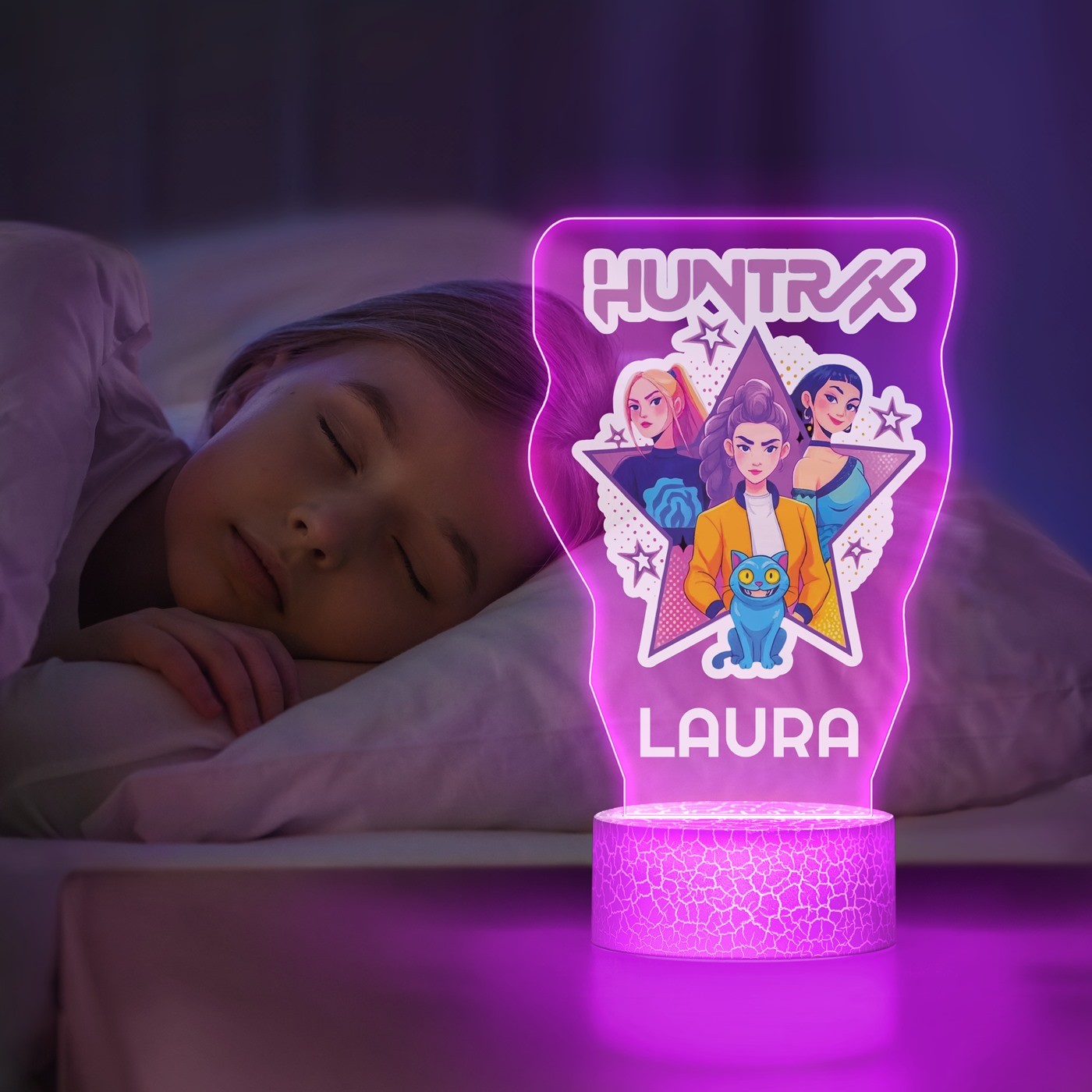 Lámpara LED 3D con Impresión Personalizada de Cazadores de Demonios K-Pop
