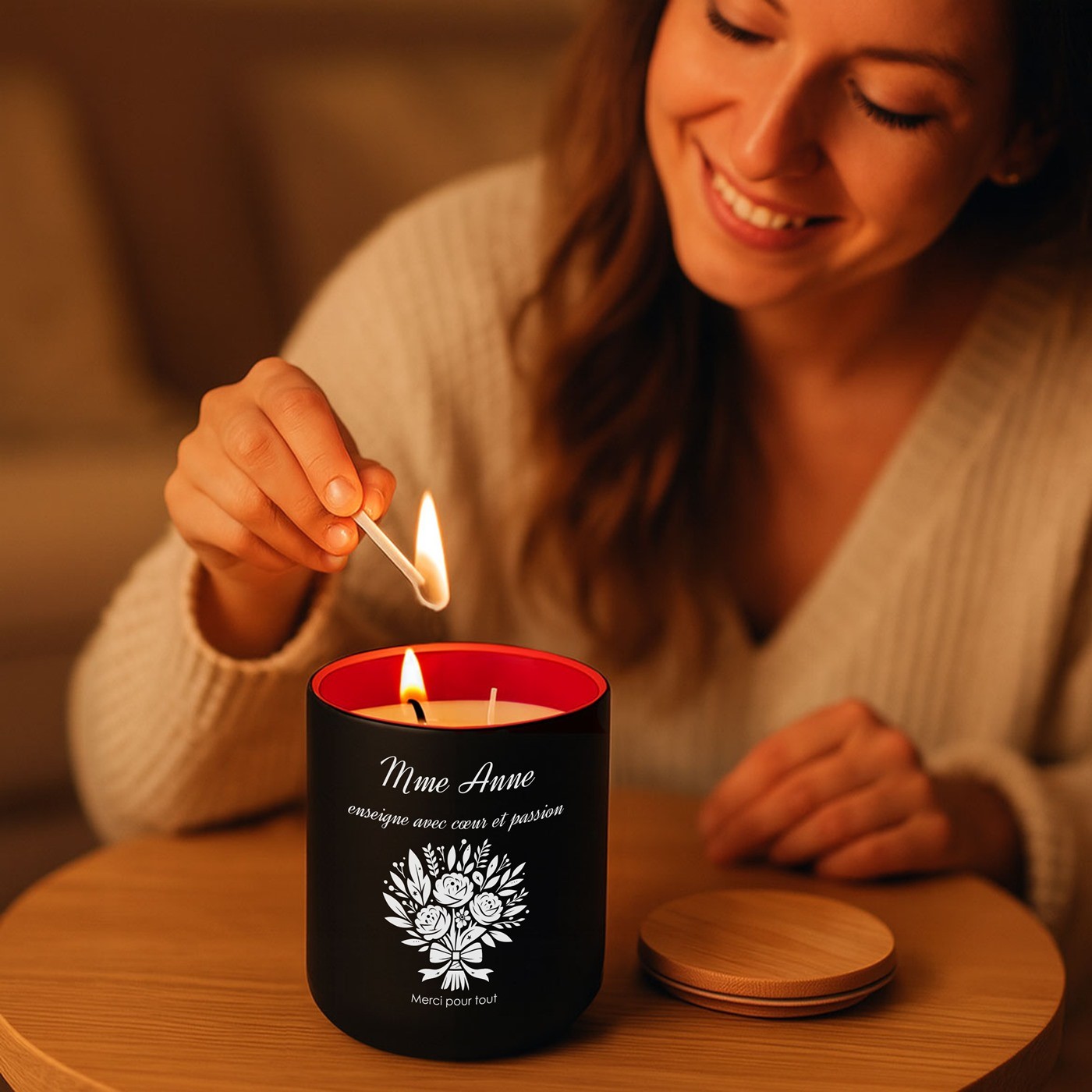 Murrano Personalized Soy Wax Candle for Teachers at the End of Year