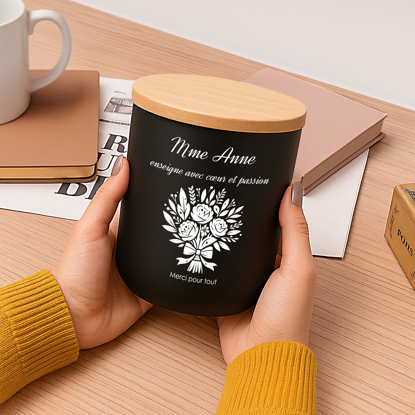 Murrano Personalized Soy Wax Candle for Teachers at the End of Year