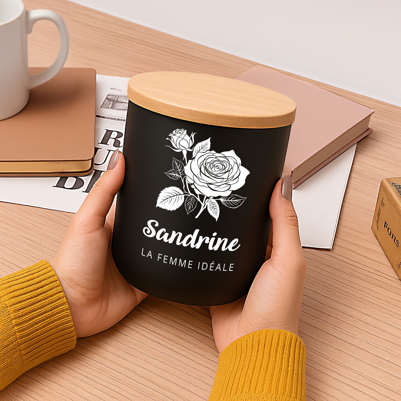 Murrano Personalized Soy Wax Candle for Women - Valentine's Day