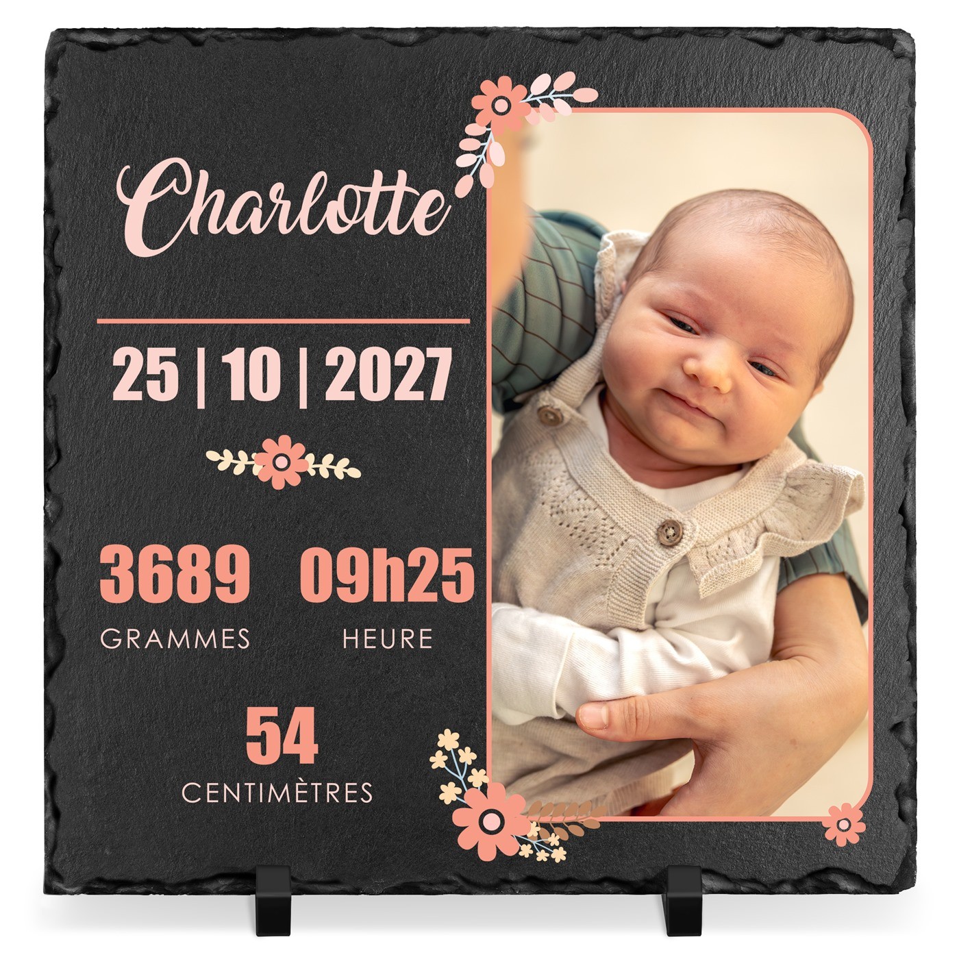 Tablette de cire avec impression photo pour une petite fille