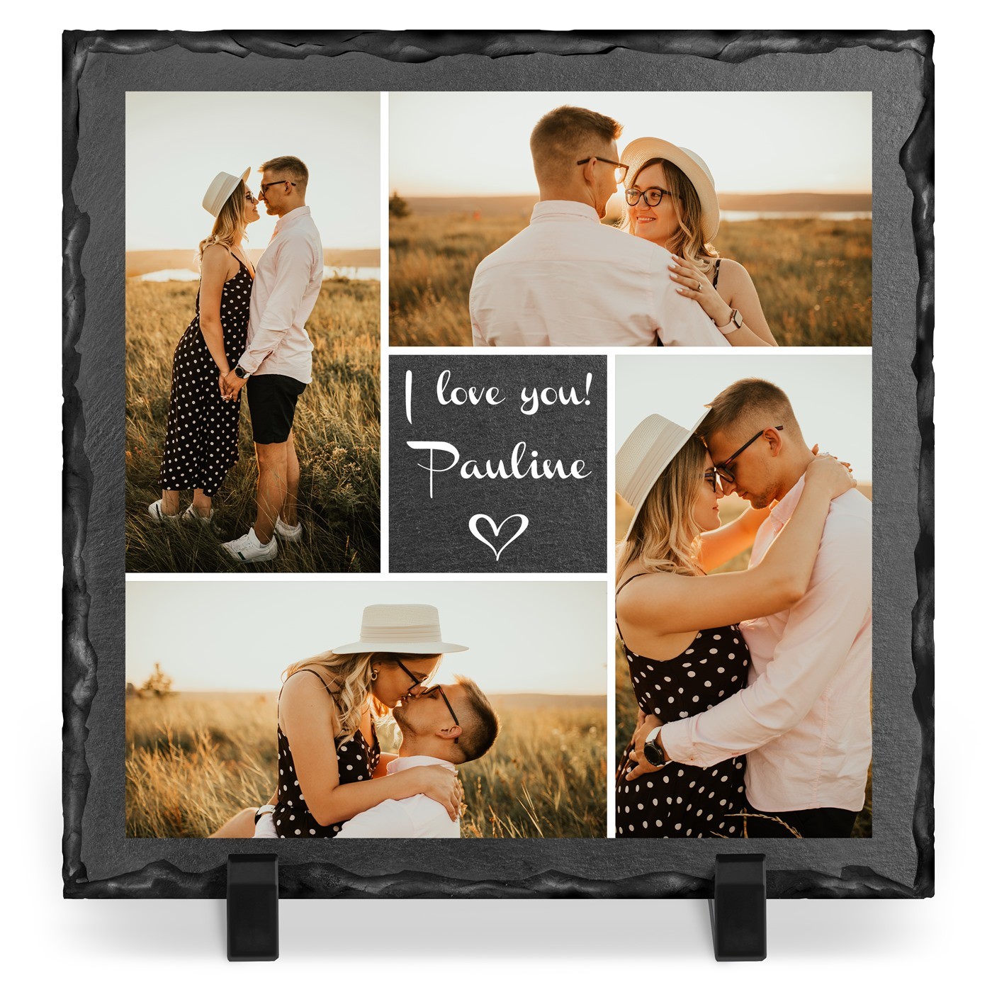 Personalized Slate Stone with Photo for Woman's Birthday