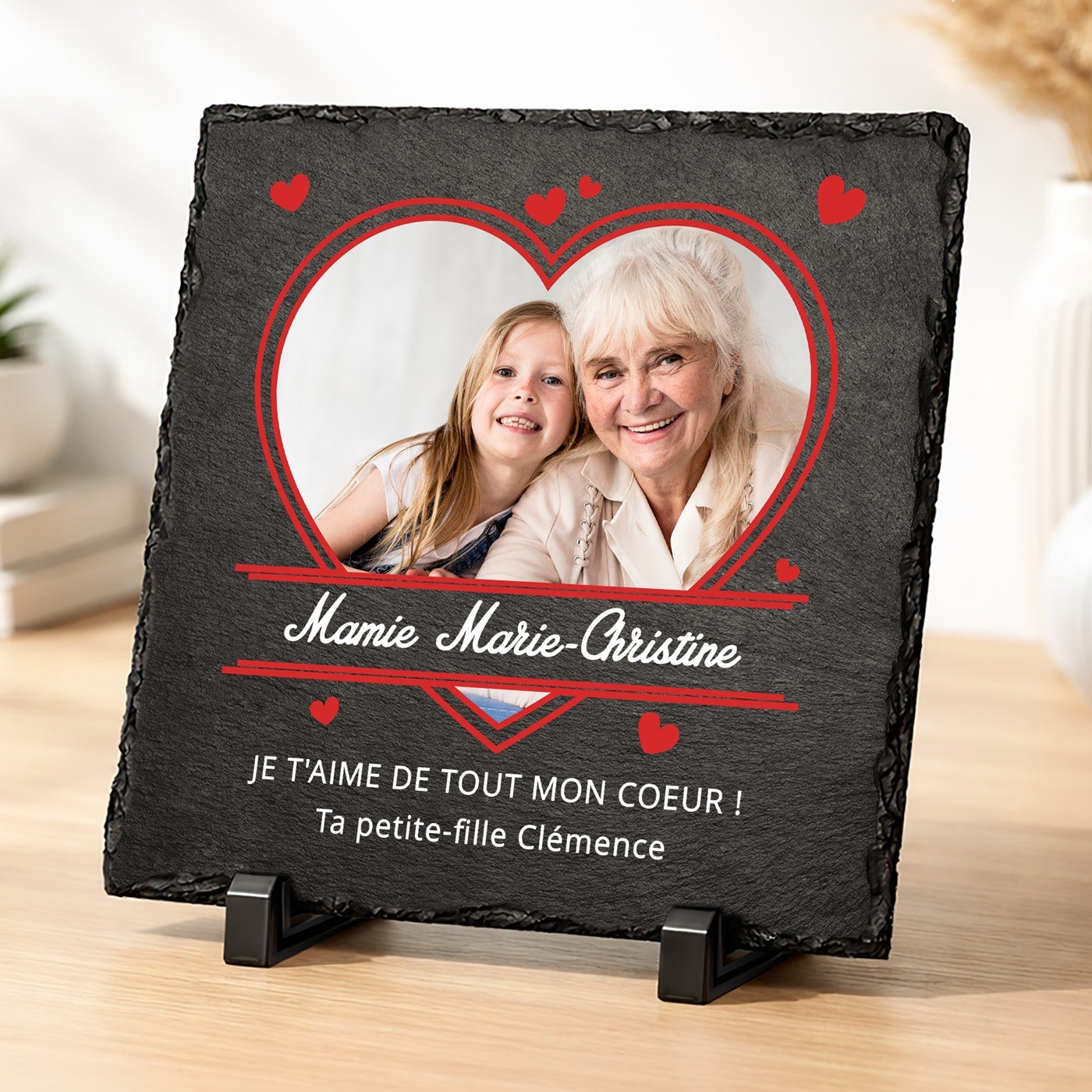 Piedra de pizarra personalizada para el cumpleaños de una abuela