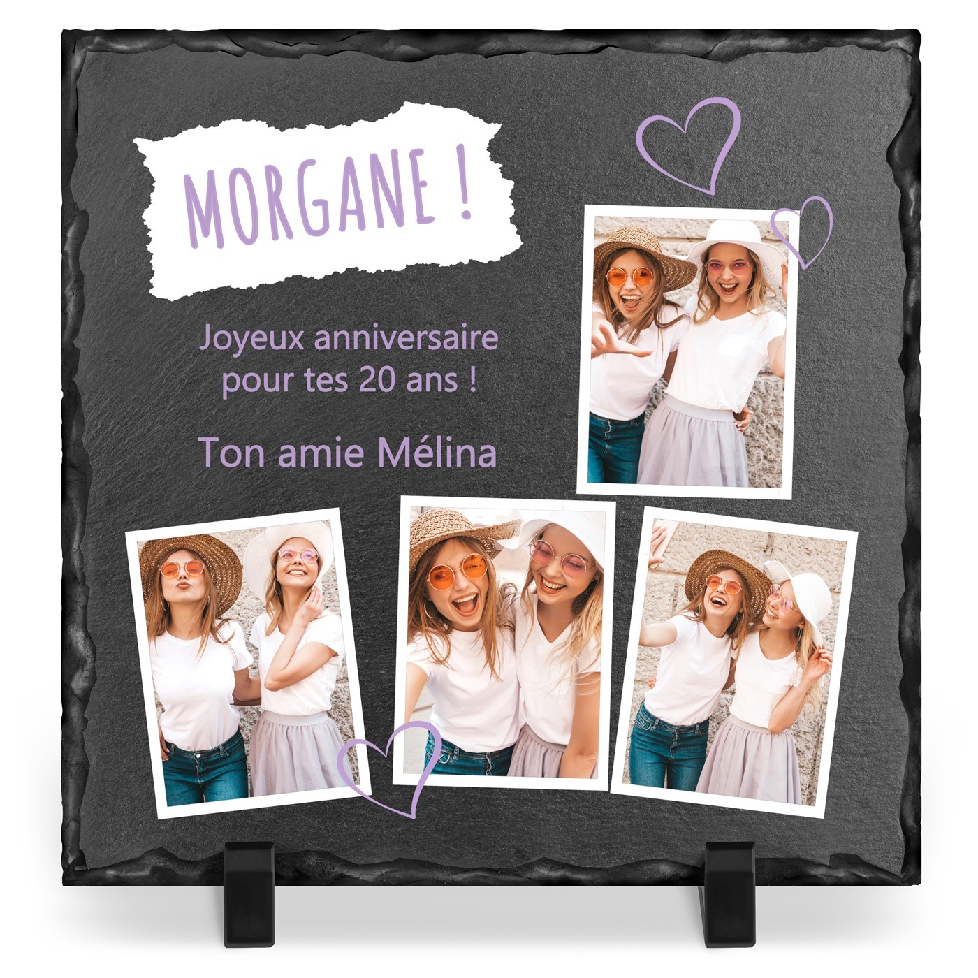 Pizarra personalizada con foto para un regalo de cumpleaños único