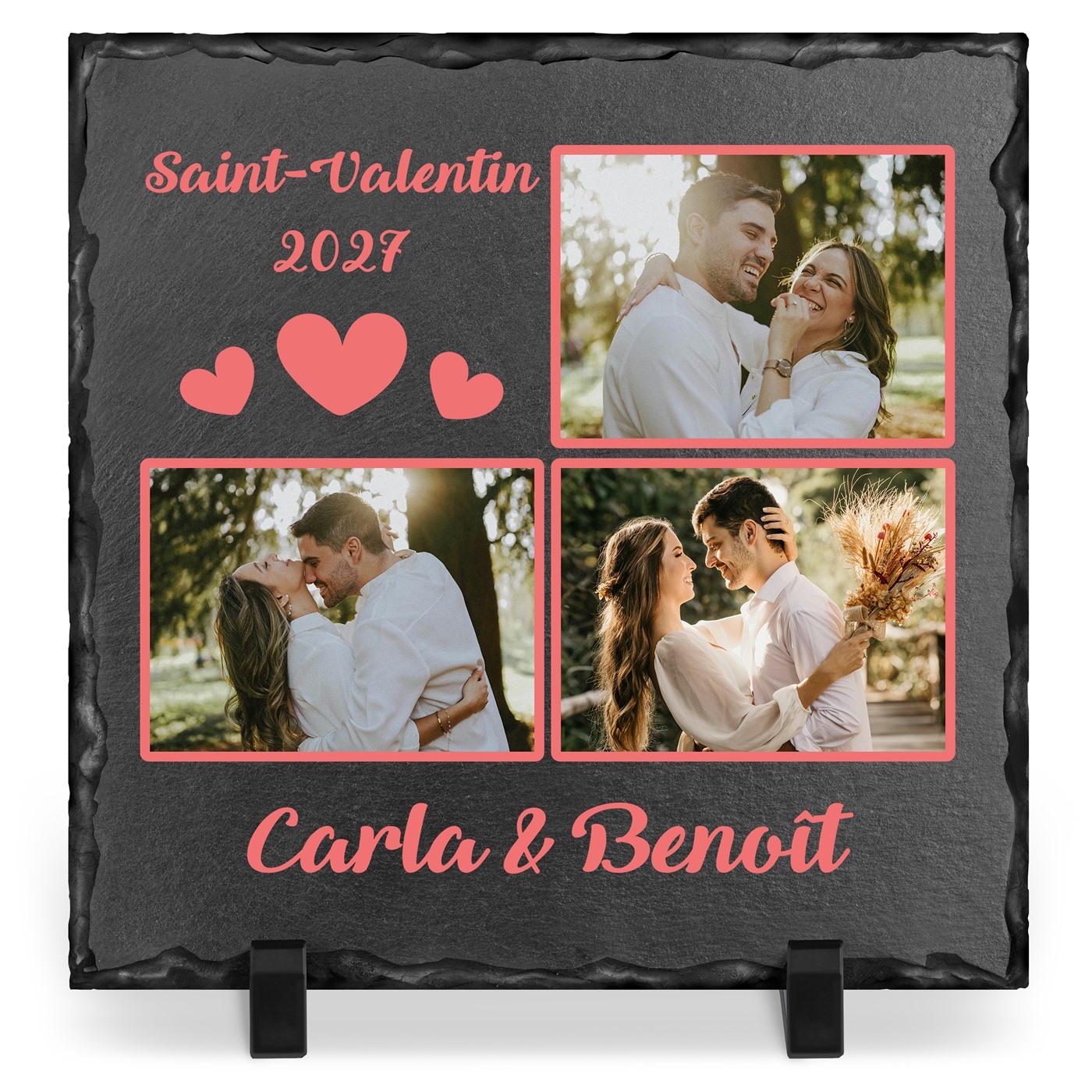 Murrano Blackboard with Custom Photo for Valentine's Day (For Her or Him)
