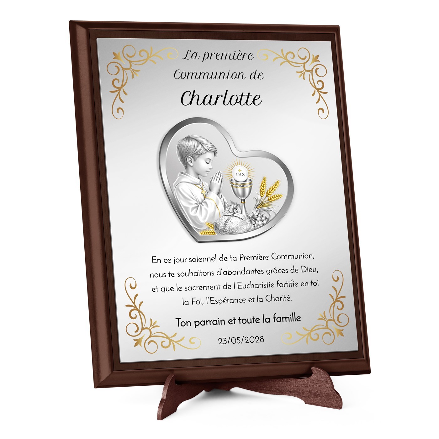 Custom Plaque for Godparent's First Communion